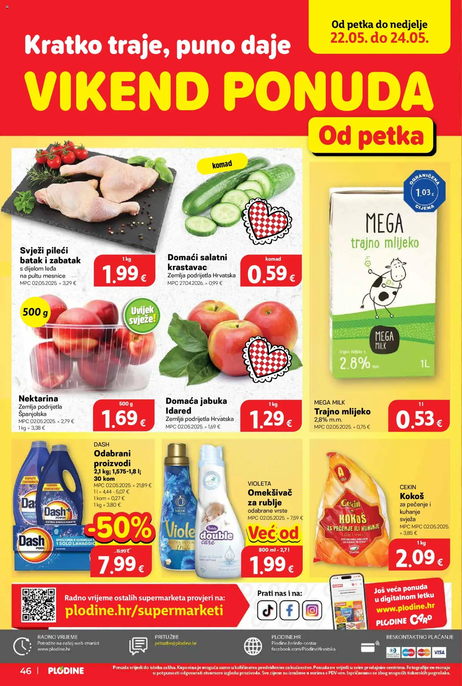 Plodine katalog | vrijedi od 20.05.2026 | Stranica: 48 | Proizvodi: Krastavac, Violeta, Dash, Jabuka