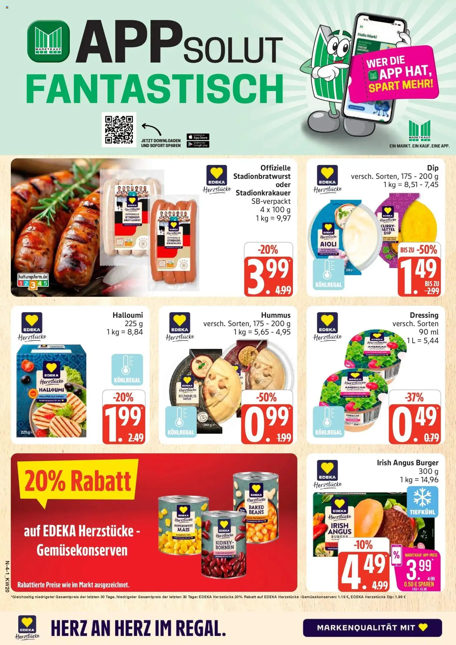 Marktkauf Prospekt Cuxhaven	 – gültig ab 10.05.2026 | Seite: 4 | Produkte: Bratwurst, Dressing, Burger, Dattel
