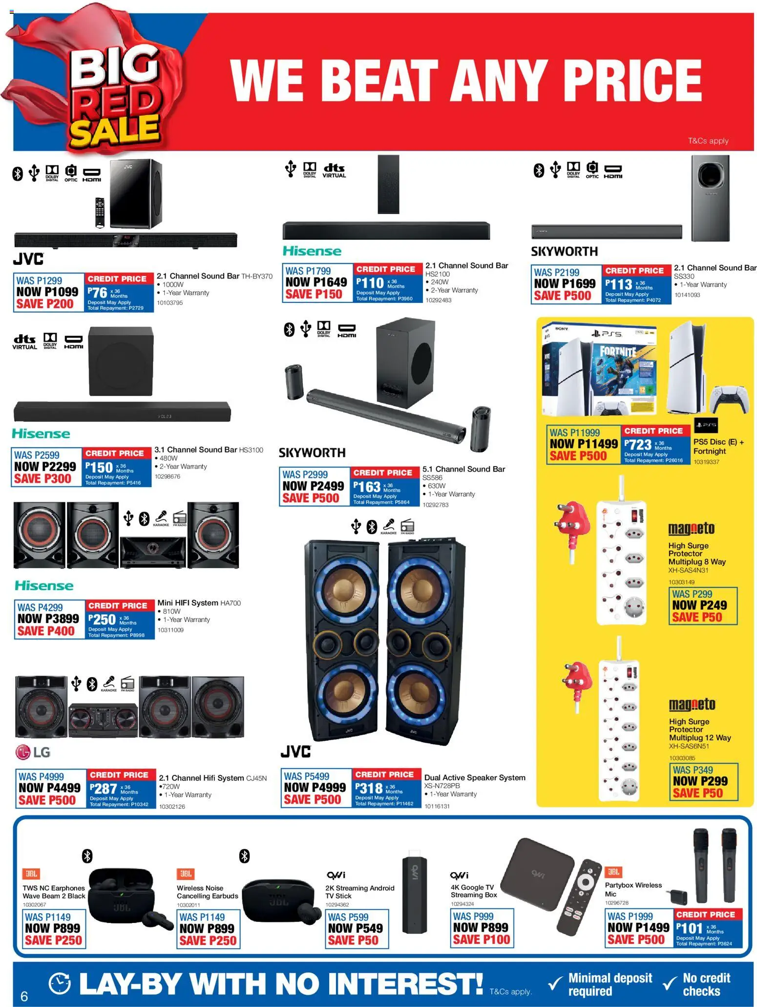 New OK Furniture catalogue – valid from 18.05.2026 | Page: 6 | Products: Earphones, Earbuds, TV, Box