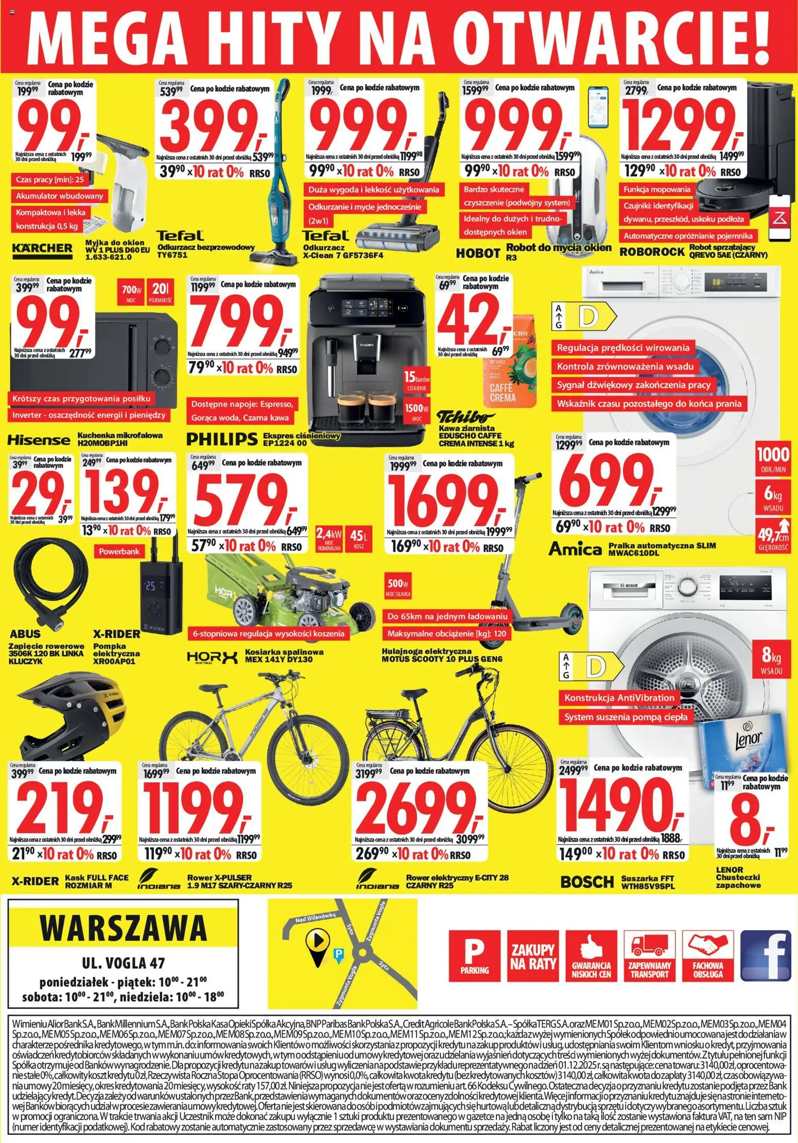 Mediaexpert promocje - Otwarcie po remoncie Warszawa od 14.05.2026 | Strona: 8 | Produkty: Suszarka, Kuchenka, Ekspres ciśnieniowy, Robot