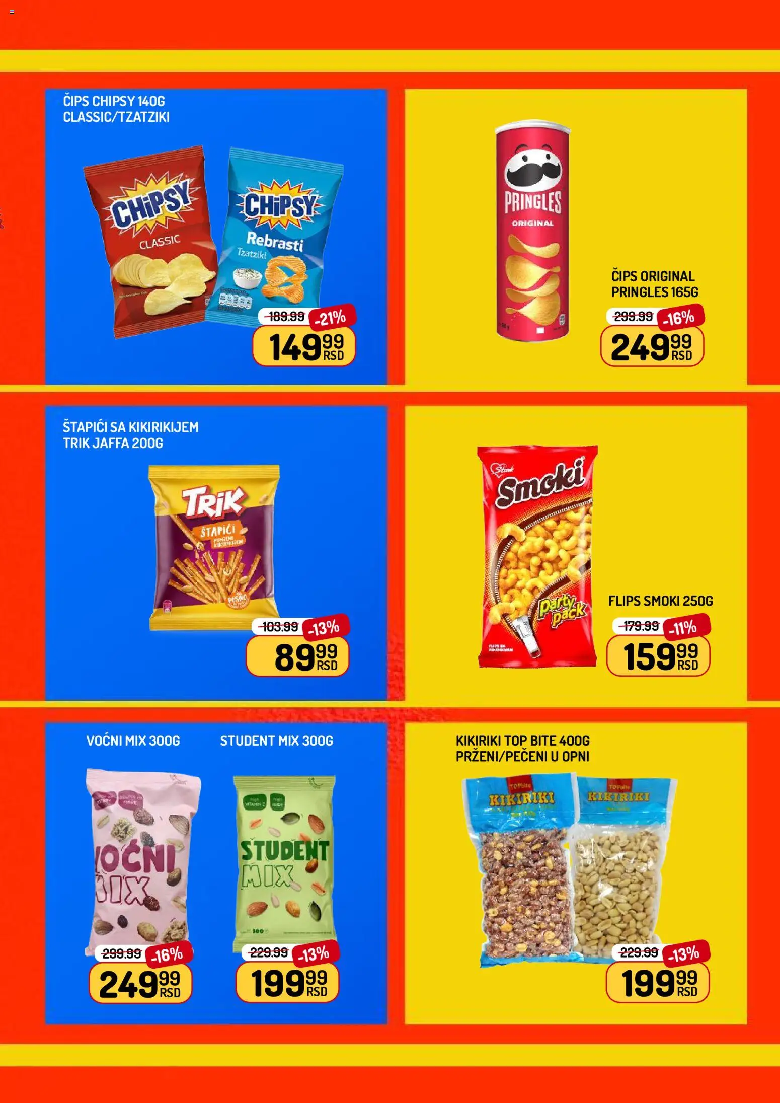 Aman katalog - važi od 24.04.2026 | Strana: 15 | Proizvode: Čips, Smoki, Kikiriki, Pringles