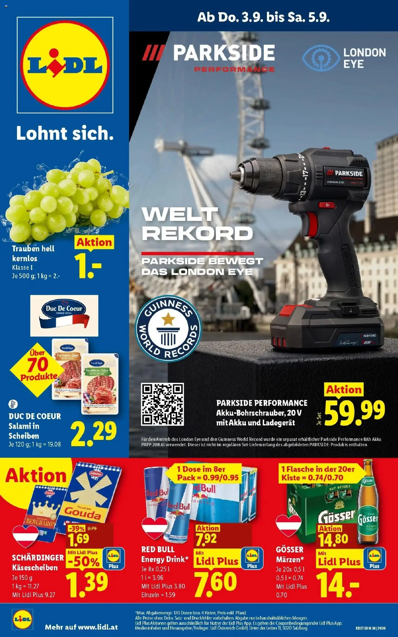 Lidl Flugblatt - Jenbach ab 30.08.2026 - Angebote ab donnerstag | Seite: 1