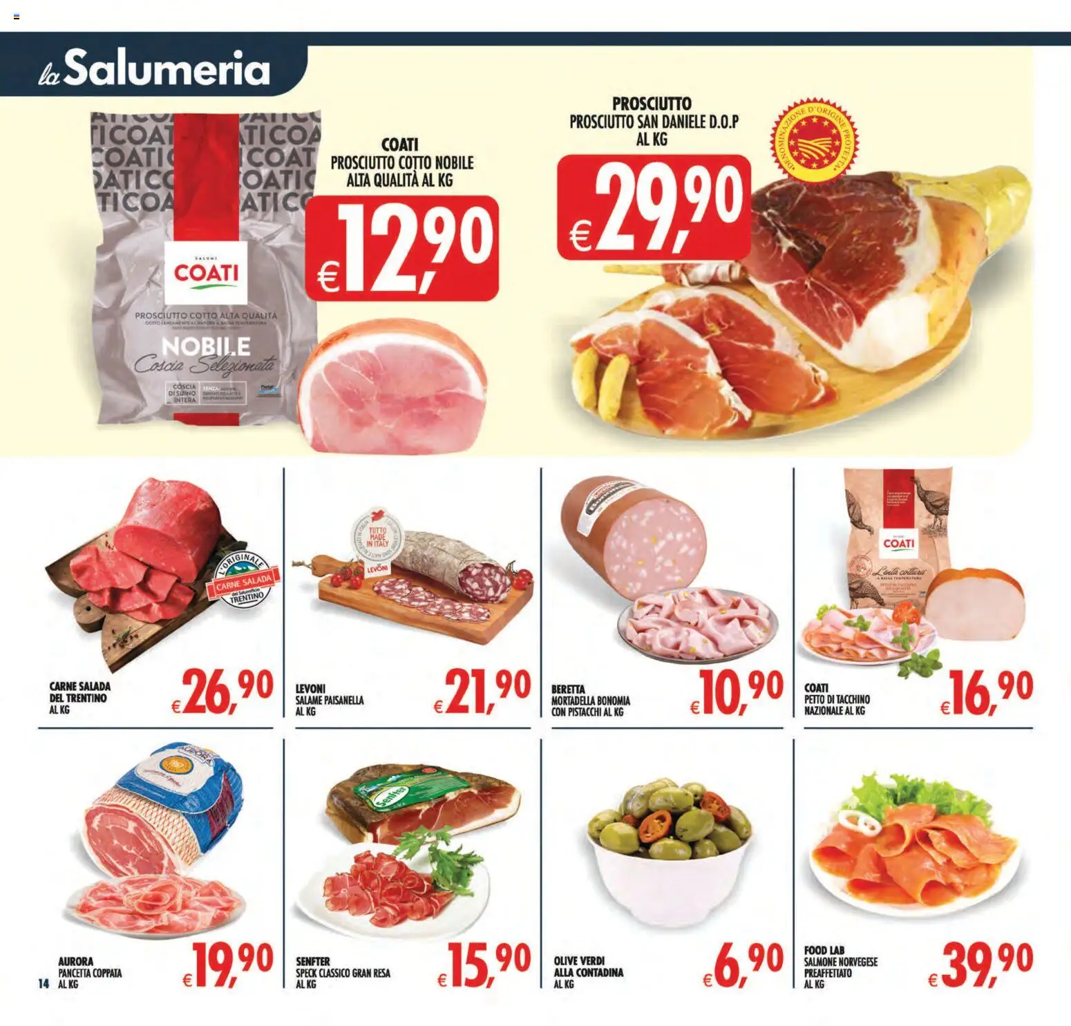 Volantino Decò del 11/09/2026 | Pagina: 15 | Prodotti: Prosciutto Cotto, Salmone, Prosciutto, Mortadella