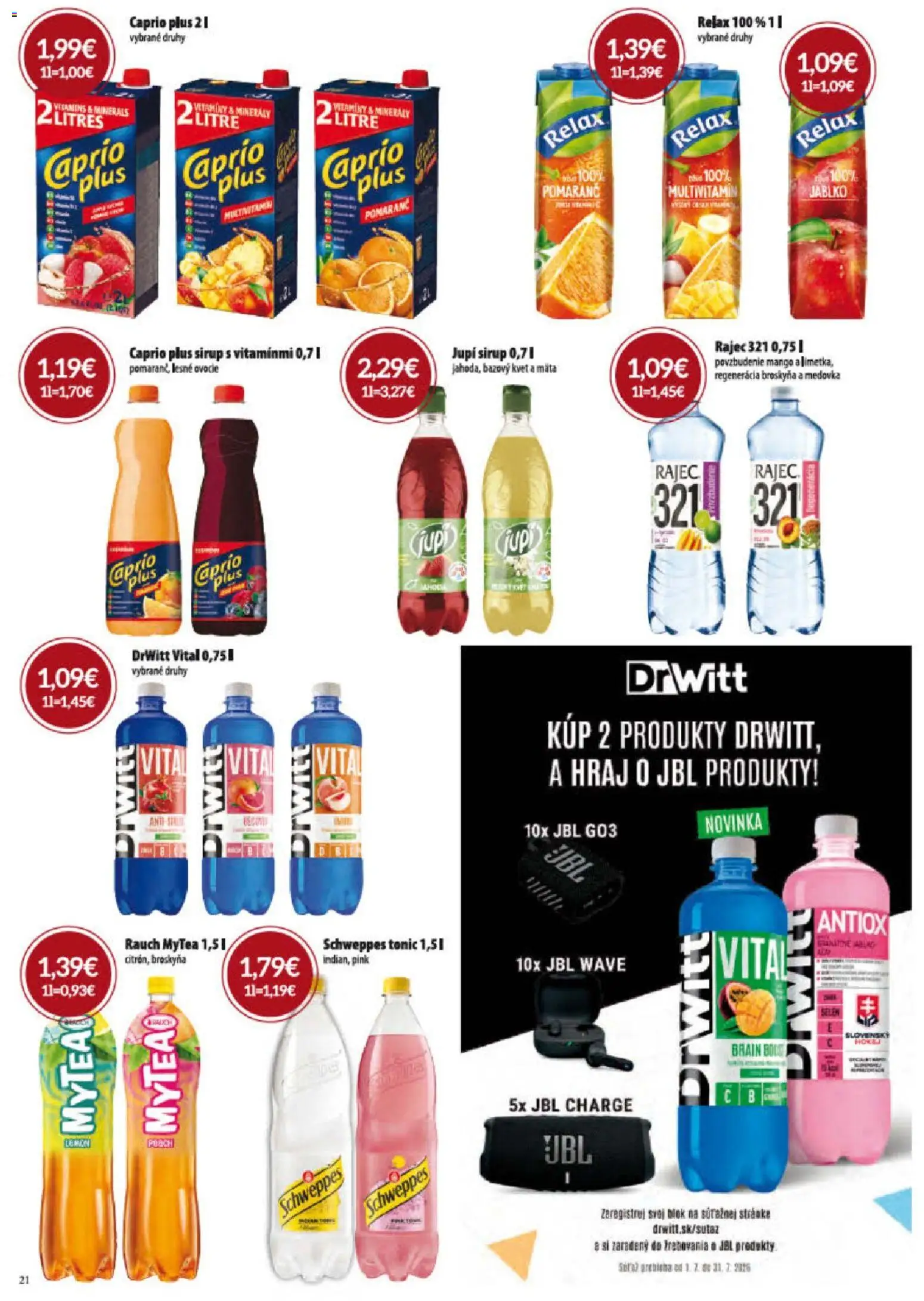 Nové KARMEN CBA akcie – leták je platný od 02.07.2026 | Strana: 21 | Produkty: Rajec, Mango