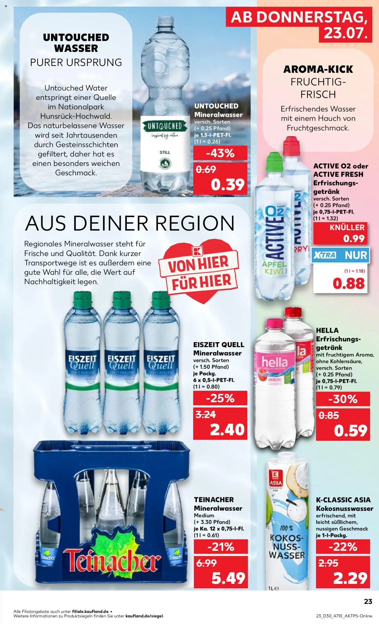 Kaufland Německo leták - Stuttgart od 23.07.2026 | Strana: 23 | Produkty: Kokos