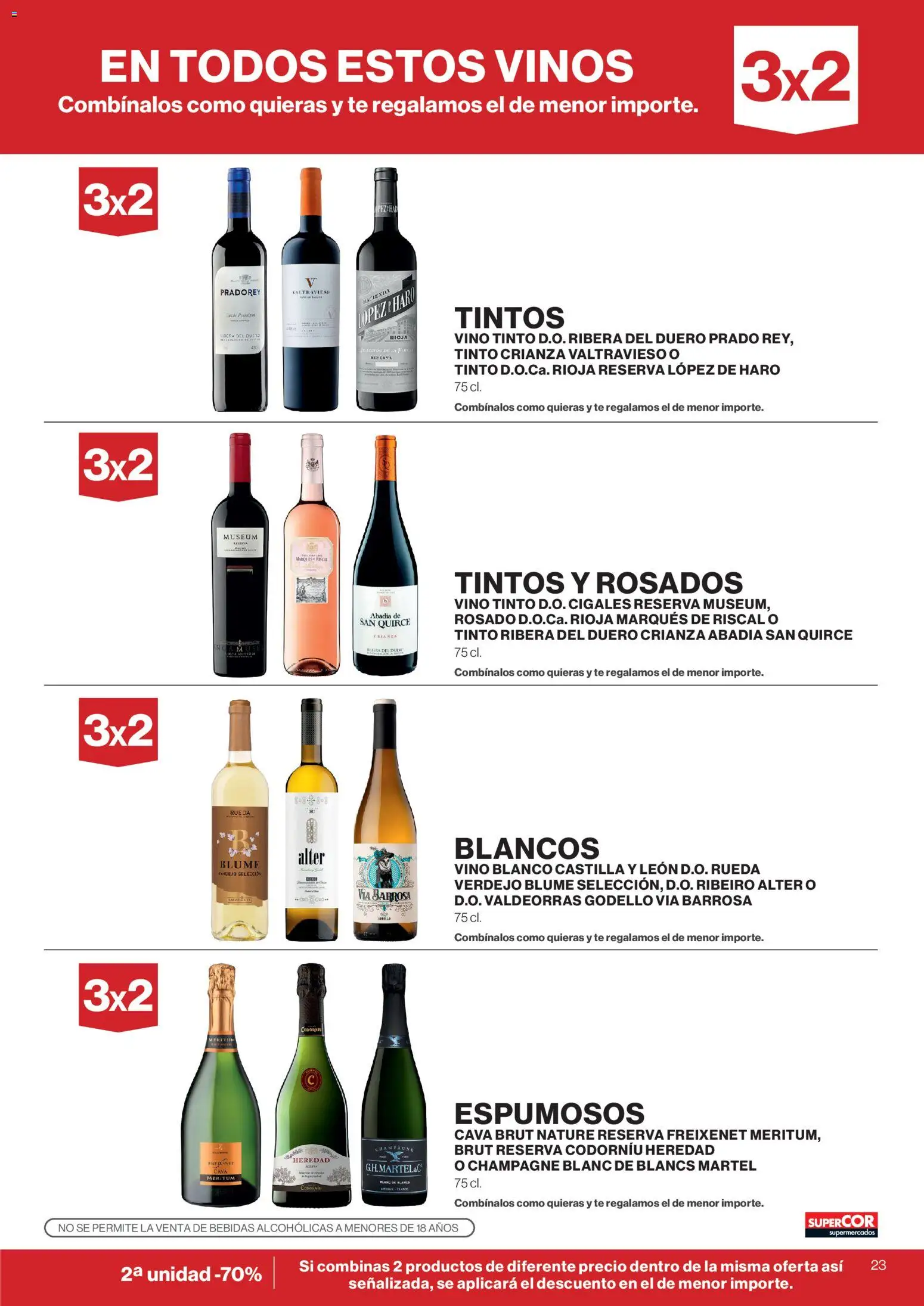Supercor Canarias │ válido desde el 28/10/2026 | Página: 23 | Productos: Vino tinto, Vino, Té, Vino blanco