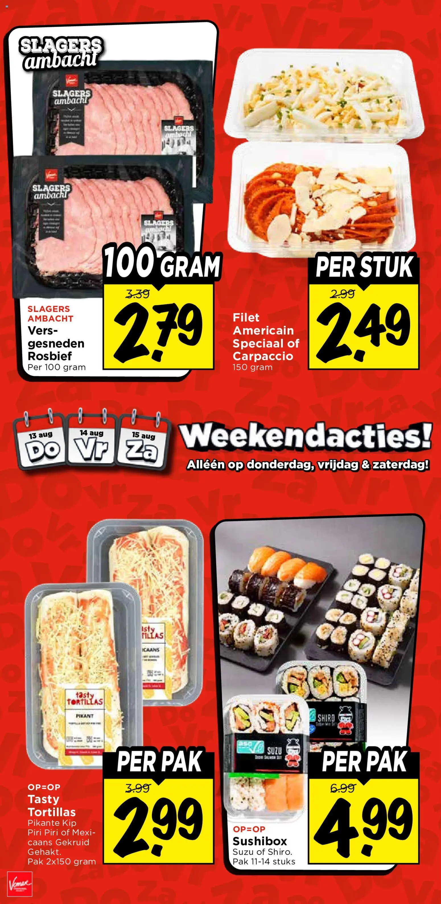{H1} | Pagina: 36 | Producten: Carpaccio, Filet, Kip