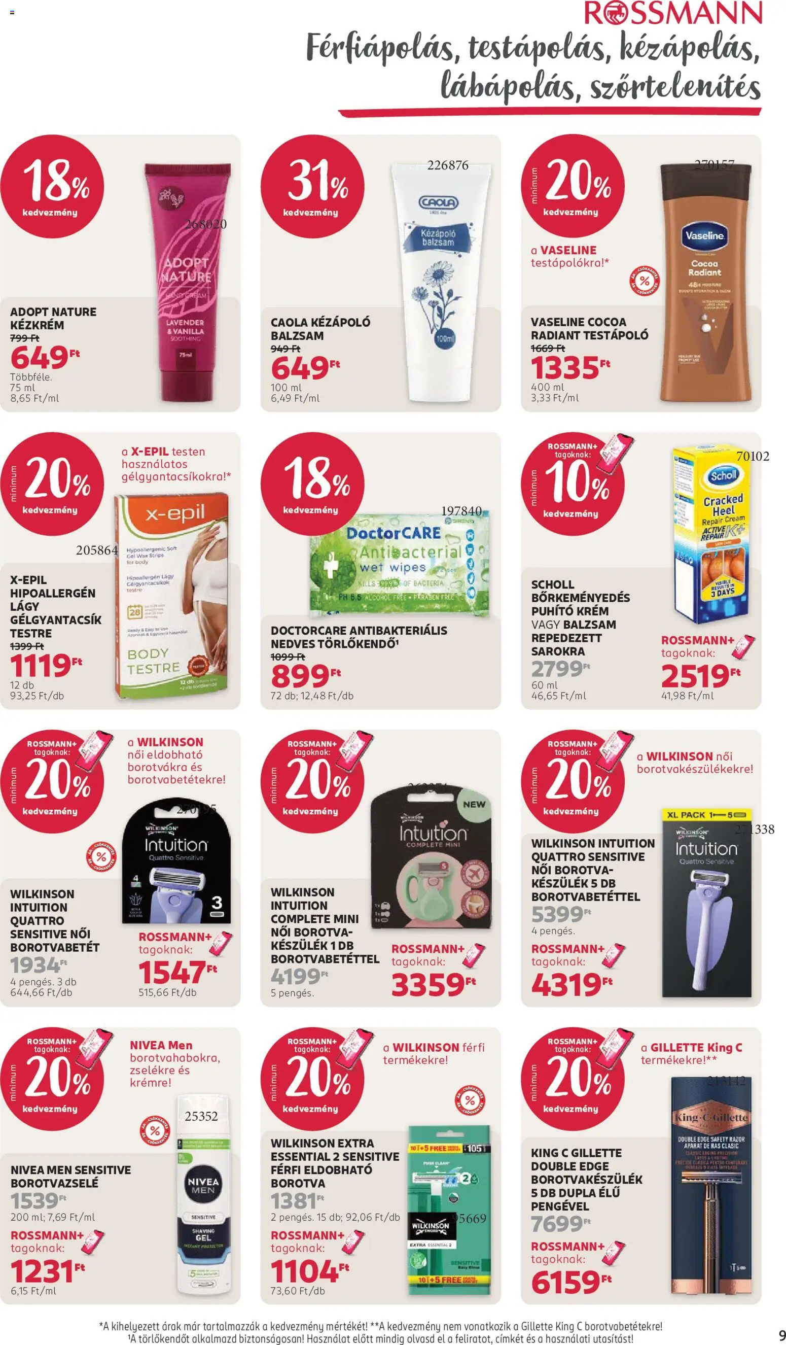 Rossmann akciós ujság - amely érvényes a következő dátumtól: 2026.10.19. | Oldal: 11 | Termékek: Body, Törlőkendő, Nivea, Női borotva