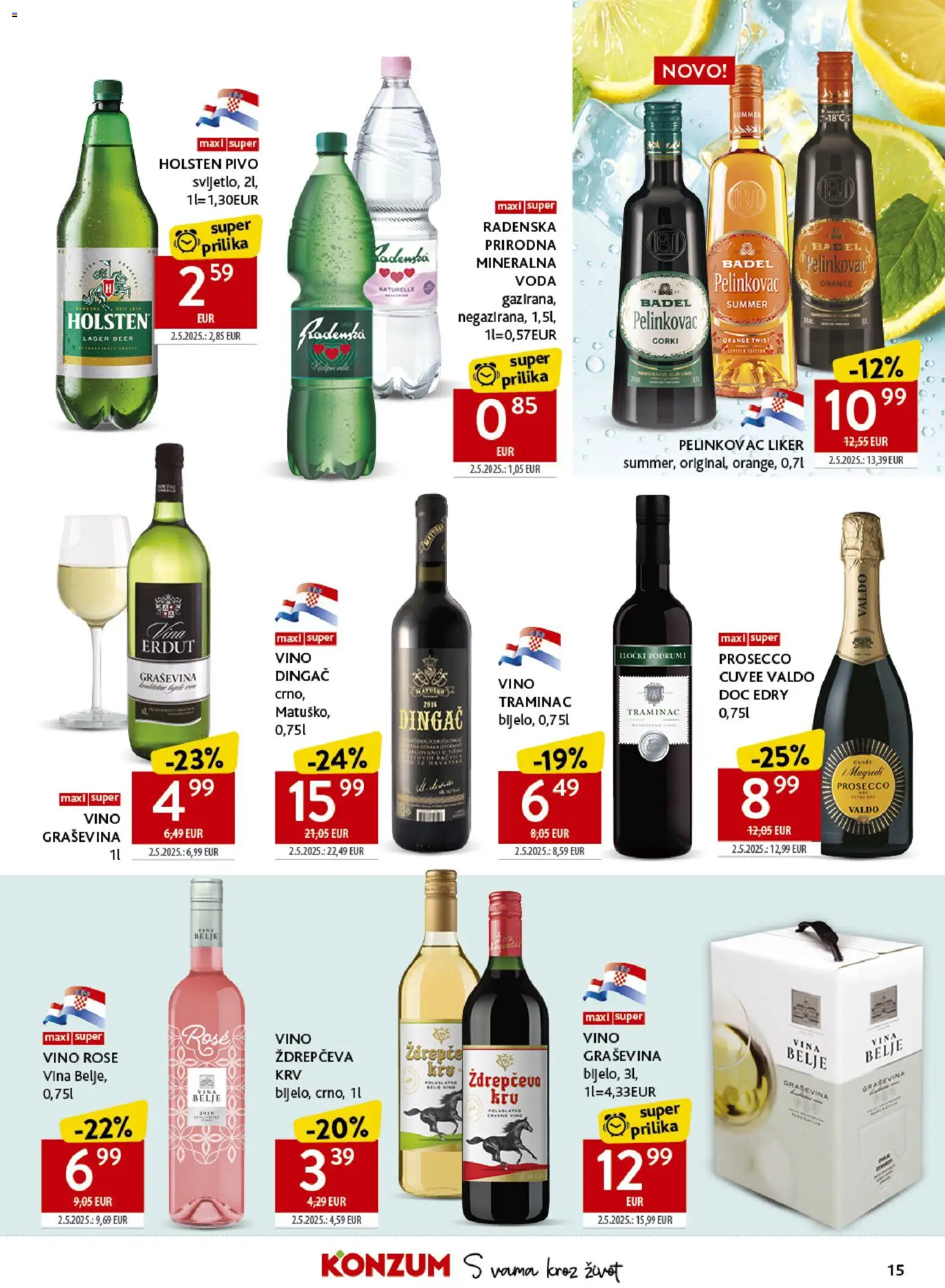Konzum HR akciós ujság - amely érvényes a következő dátumtól: 10.06.2026 | Oldal: 15