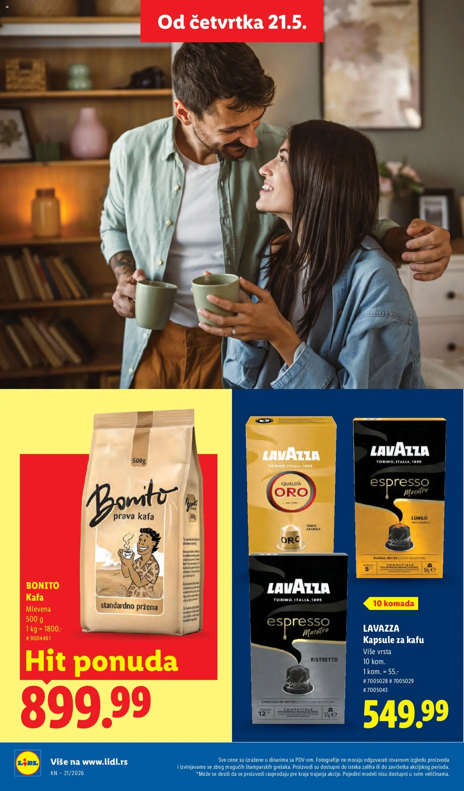 Lidl katalog - važi od 21.05.2026 | Strana: 36 | Proizvode: Kapsule, Kapsule za kafu, Kafa, Lavazza