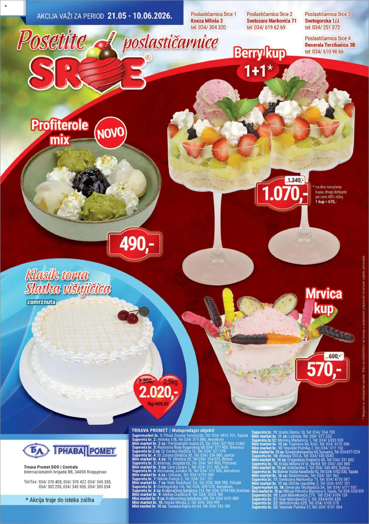 Trnava Promet katalog - važi od 21.05.2026 | Strana: 24 | Proizvode: Torta