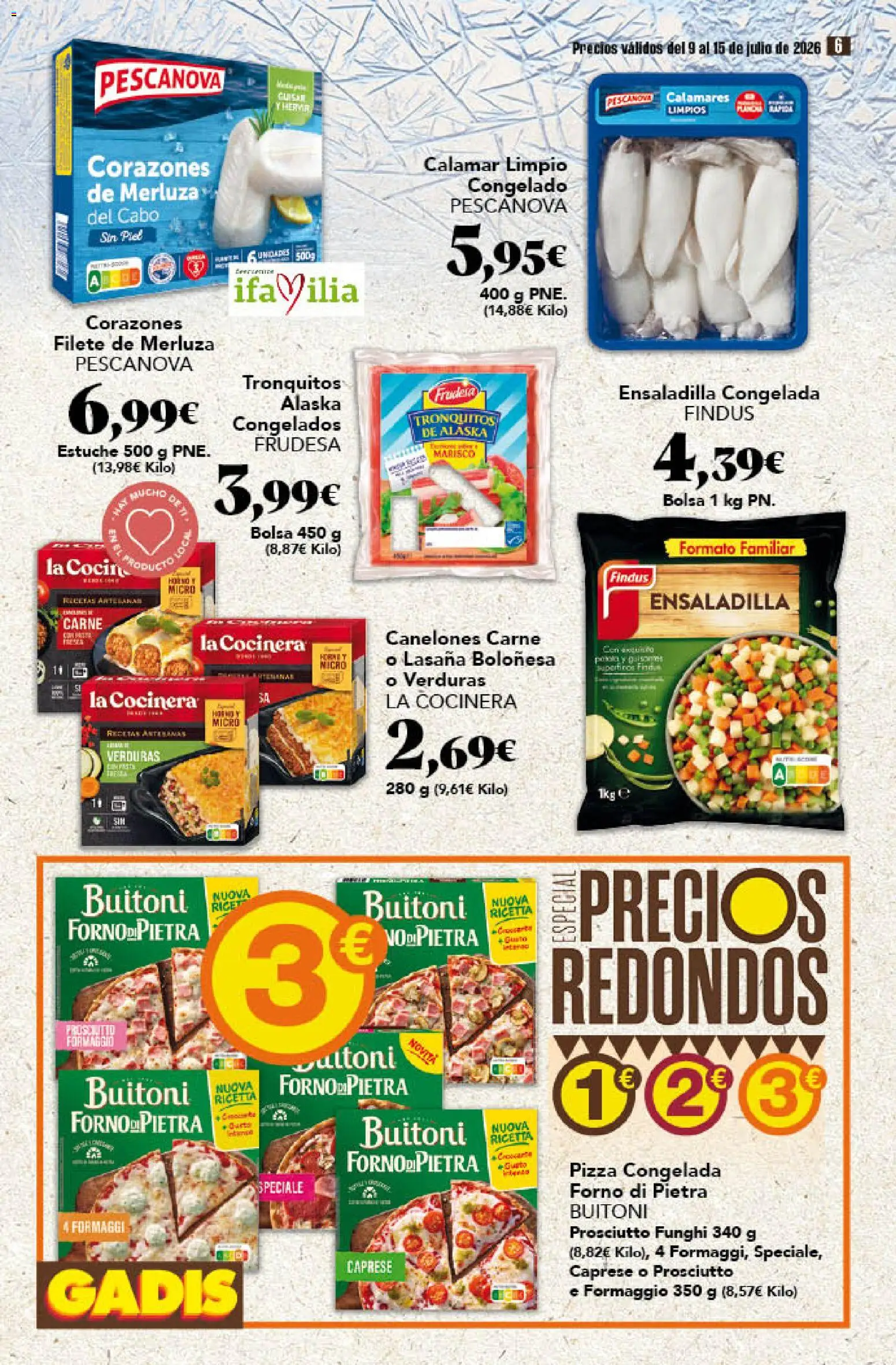 Gadis folleto │ válido desde el 09/07/2026 | Página: 6 | Productos: Ensaladilla, Bolsa, Cocina, Filete