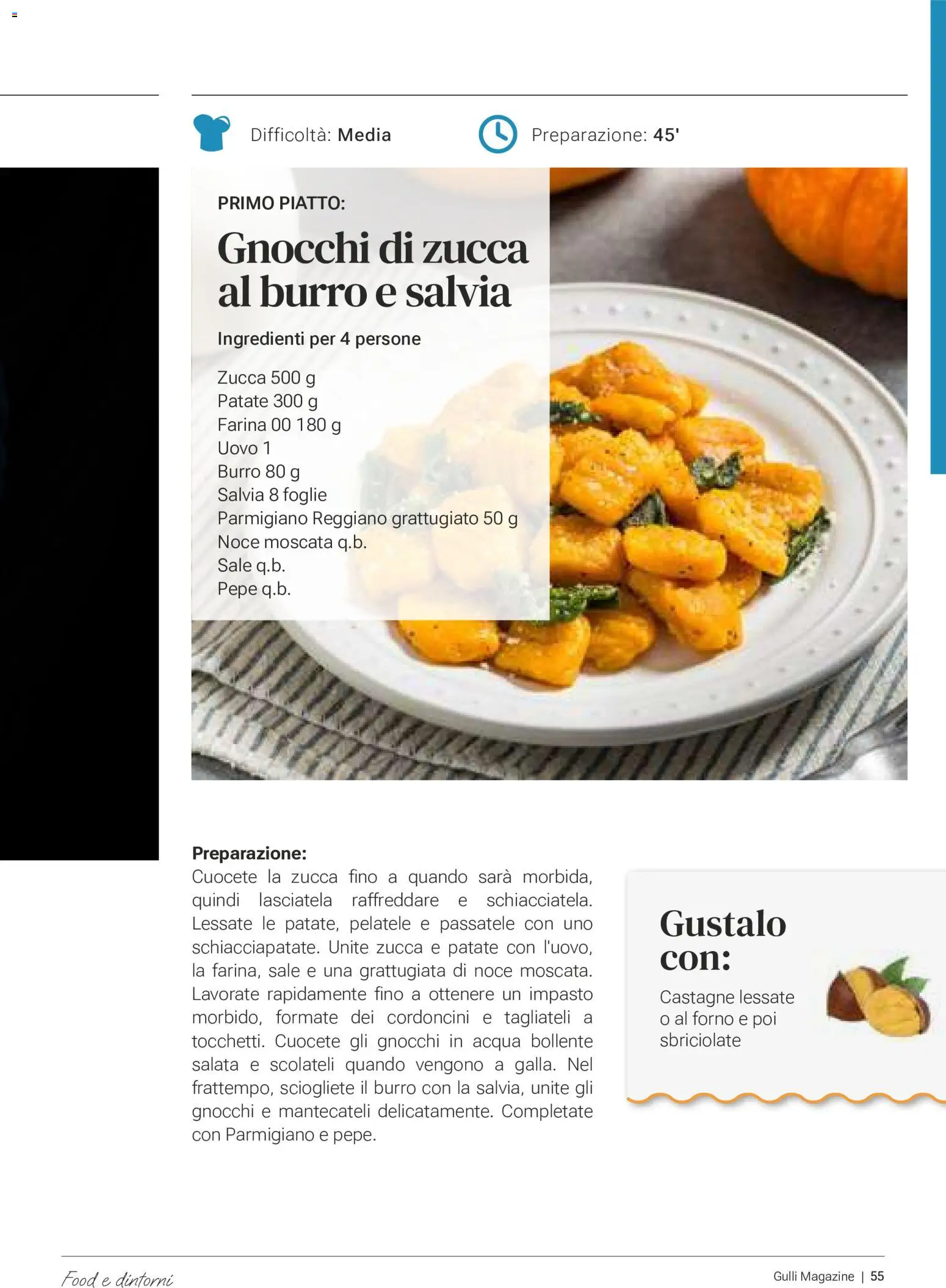 Volantino Gulliver del 01/10/2026 | Pagina: 55 | Prodotti: Acqua, Zucca, Ingredienti, Piatto