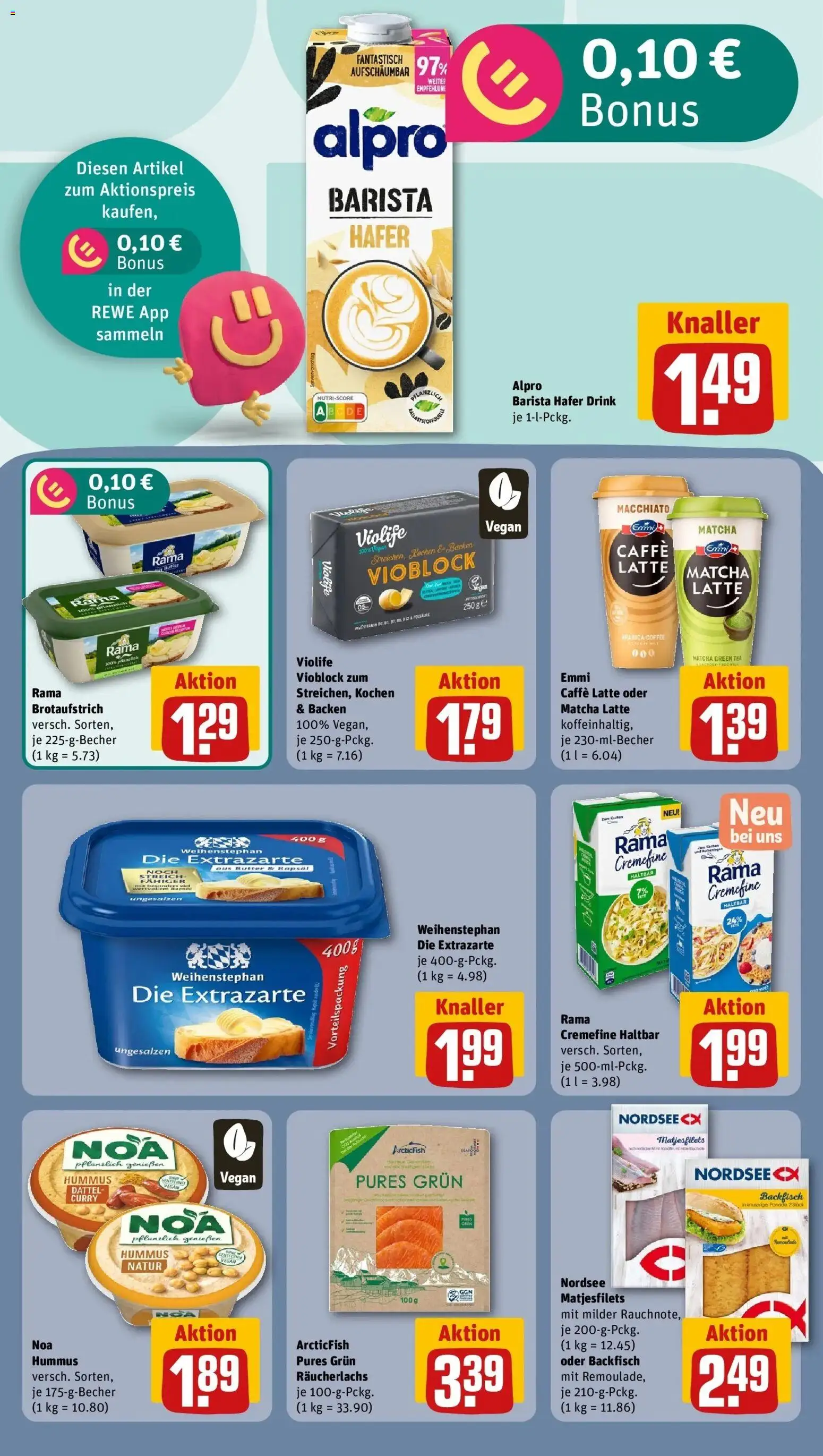 REWE Prospekt ab 14.09.2026 zum Blättern » Angebote | Seite: 13 | Produkte: Rama, Räucherlachs, Alpro, Dattel