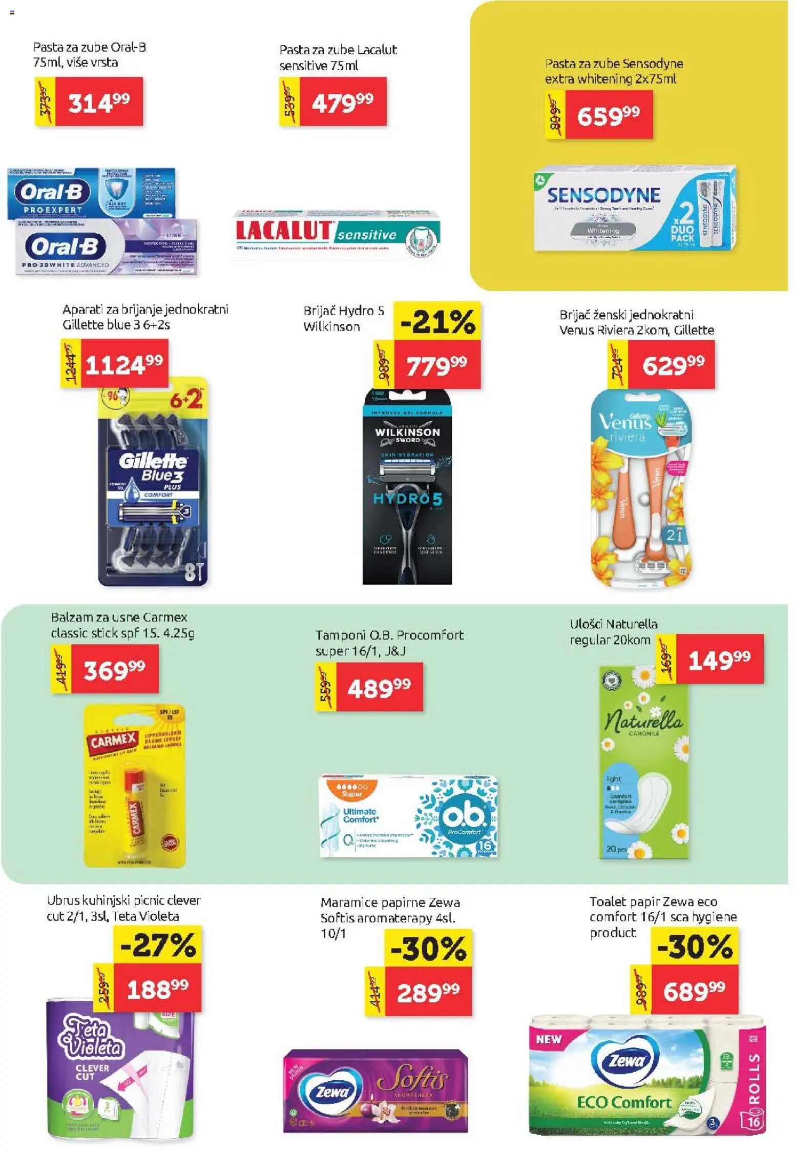 SuperVERO katalog - važi od 01.10.2026 | Strana: 21 | Proizvode: Toalet papir, Ubrus, Balzam, Pasta za zube