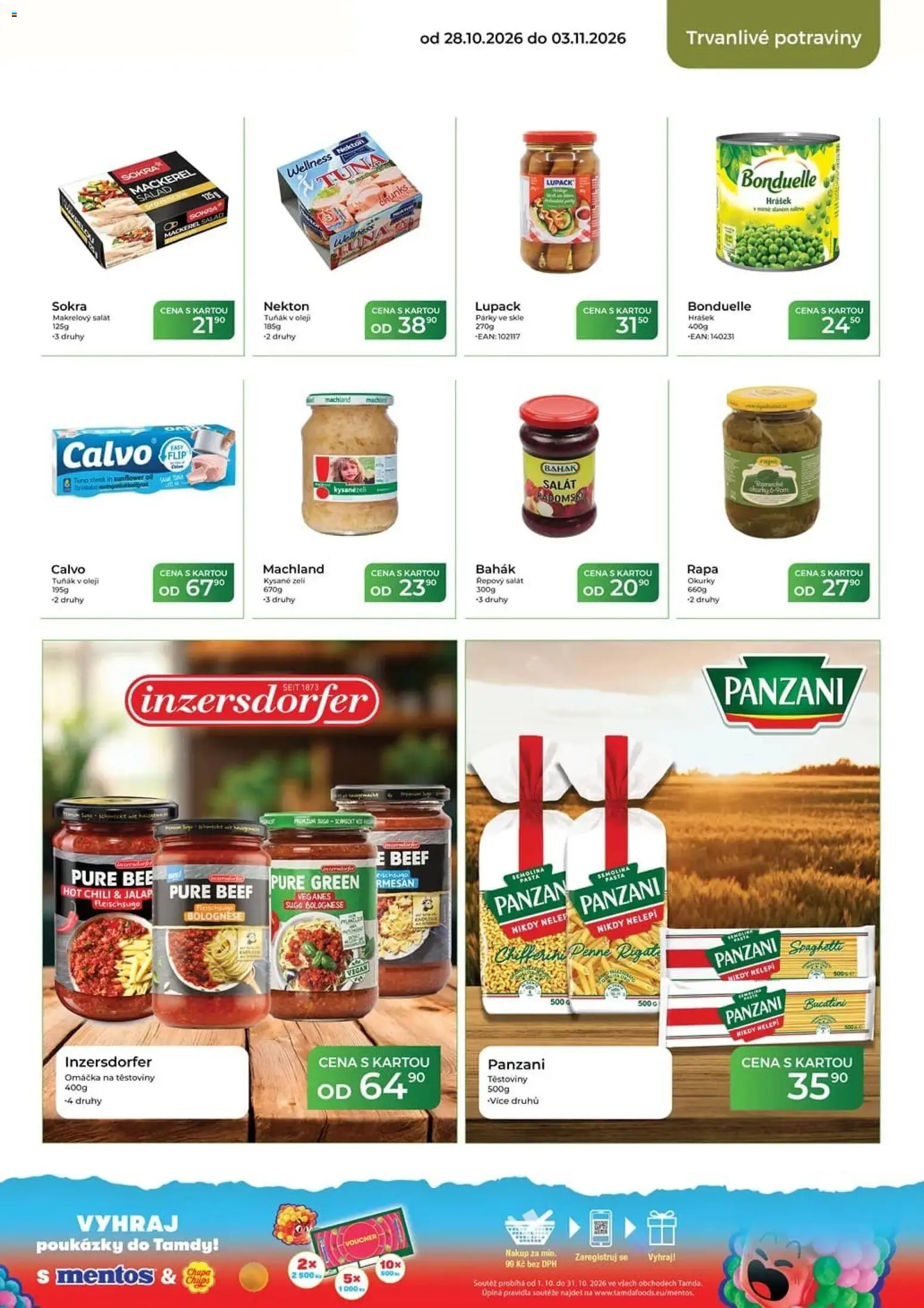 Tamda Foods leták od 28.10.2026 | Strana: 41 | Produkty: Penne, Párky, Okurky, Salát