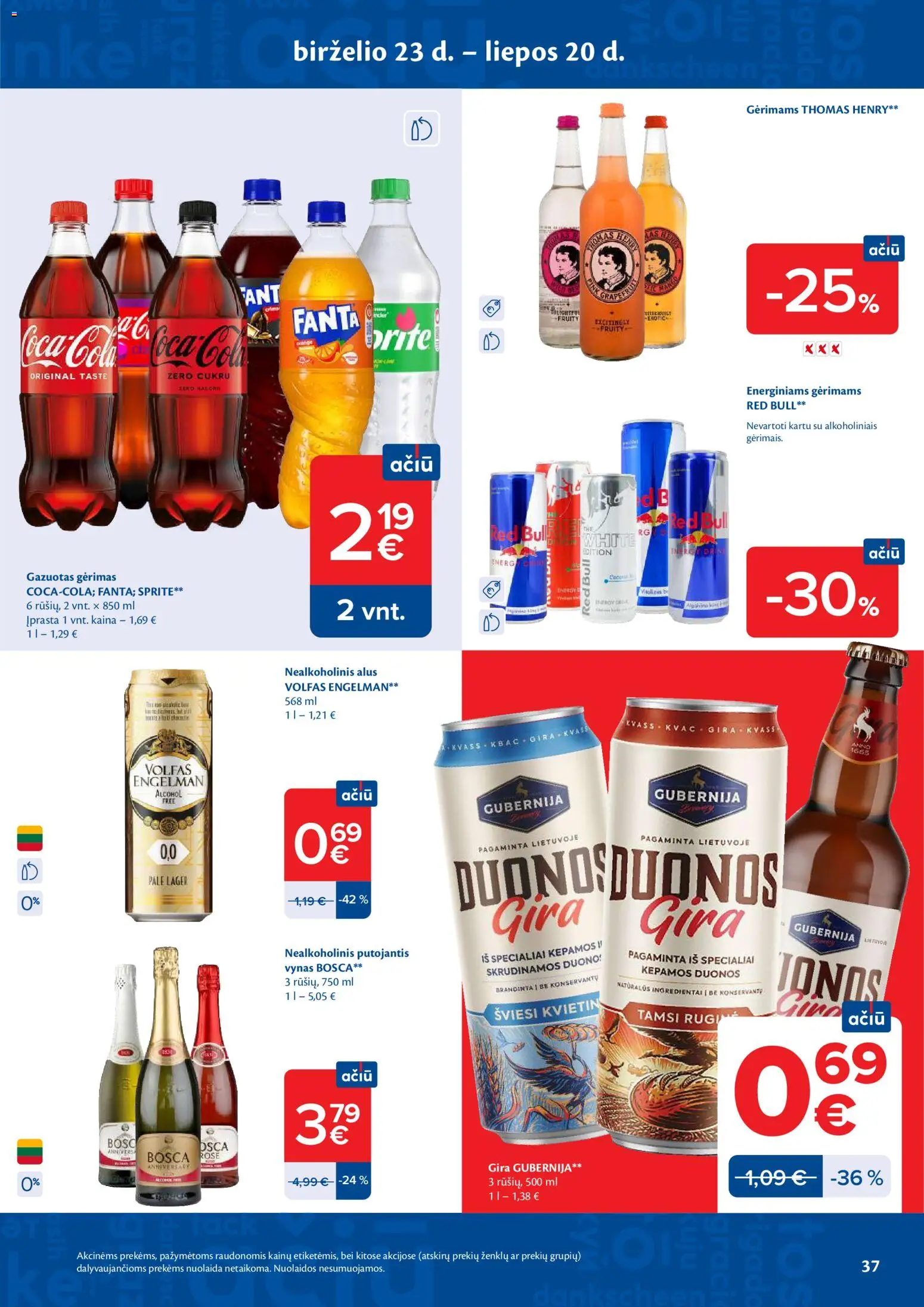 MAXIMA akcijos nuo 2026.07.07 | Puslapis: 37 | Prekių: Nealkoholinis alus, Vynas, Alus