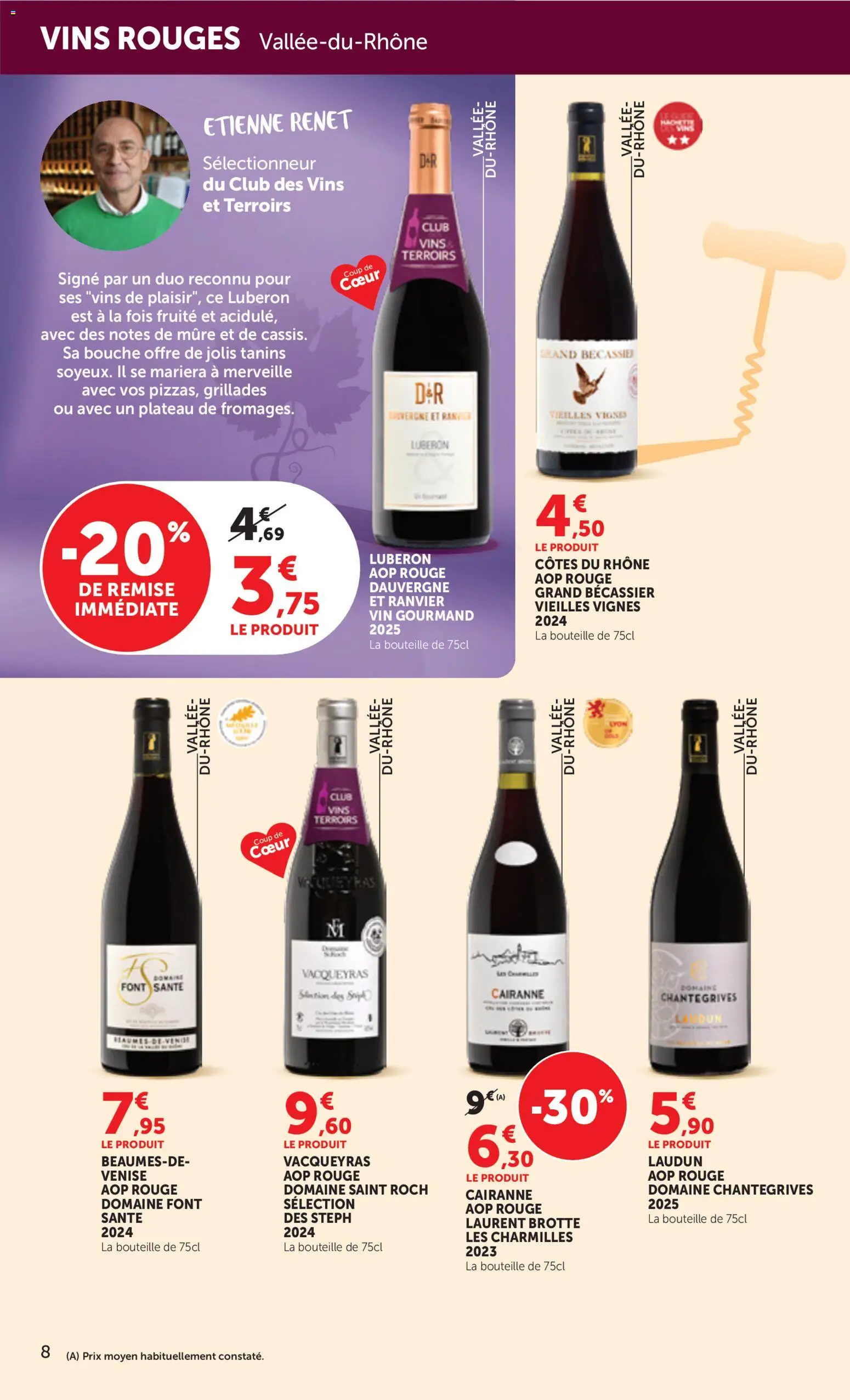 {H1} | Page: 8 | Produits: Plateau, Bouteille, Vin