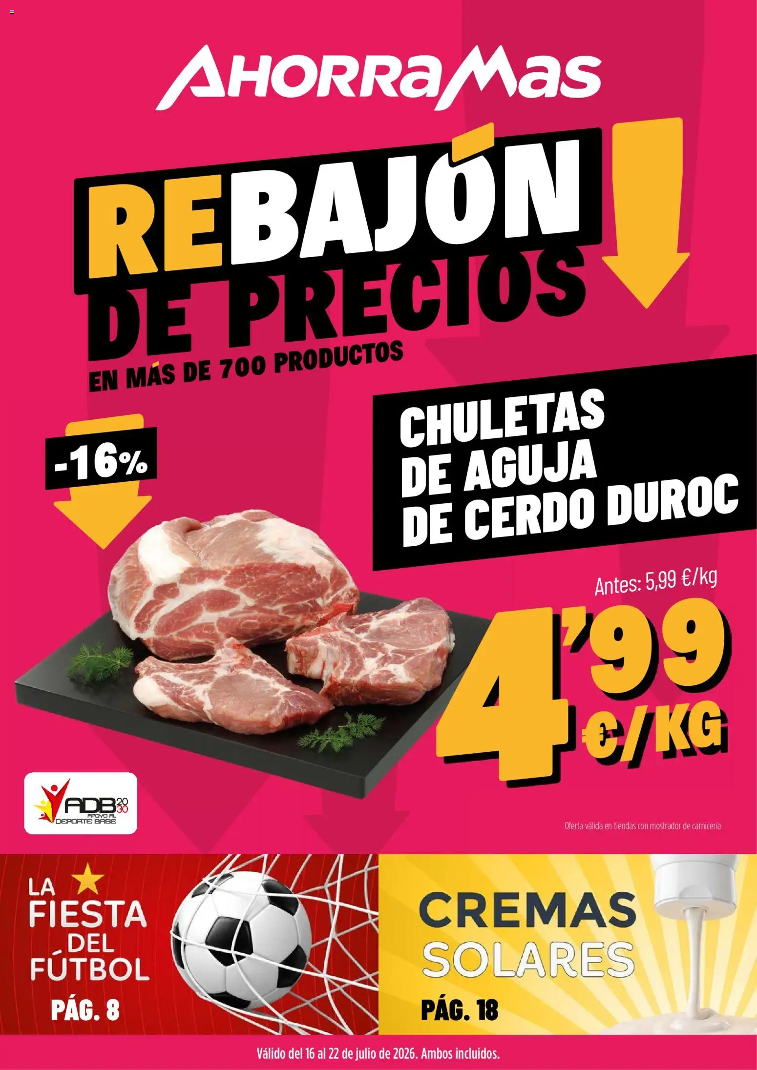 AhorraMas folleto del 16/07/2026 catalogue cover