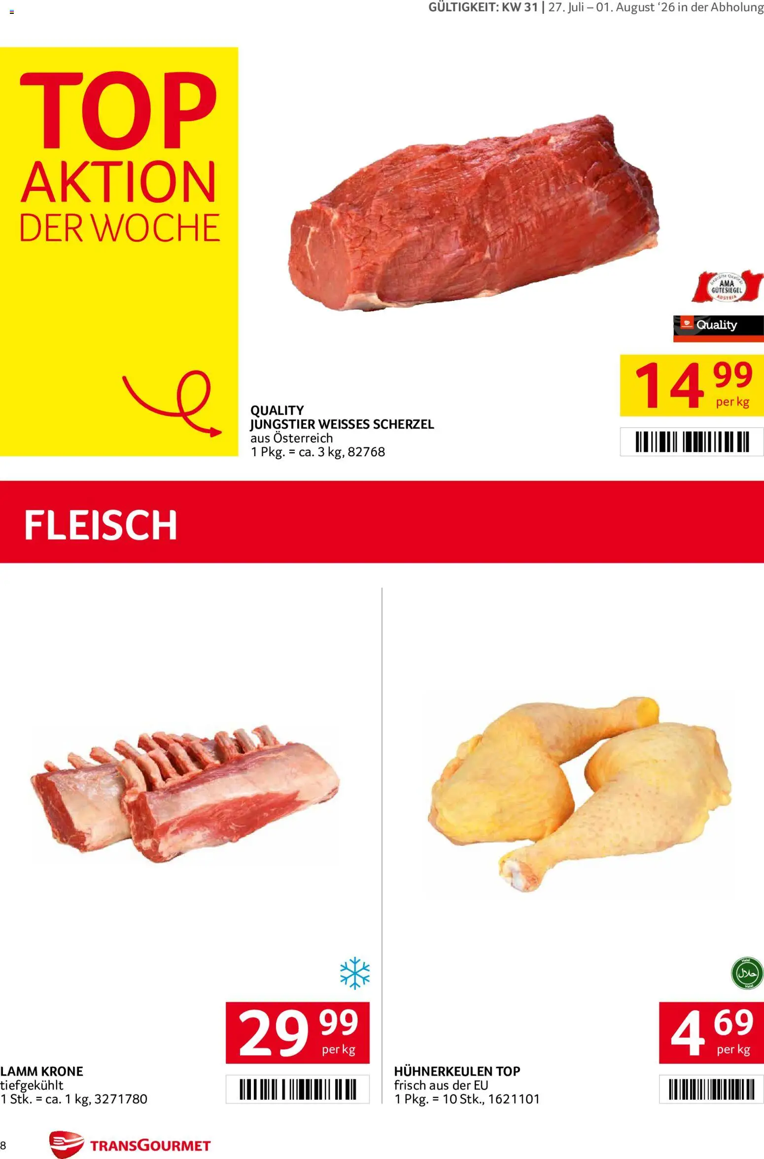 Transgourmet Flugblatt gültig ab 27.07.2026 | Seite: 8