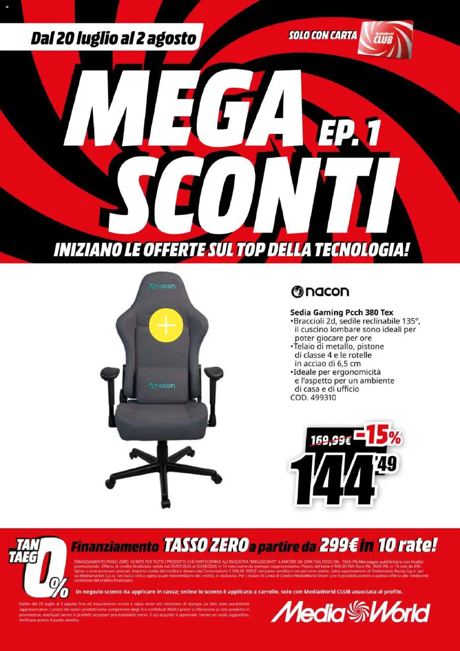 Volantino Media World del 20/07/2026 | Pagina: 41