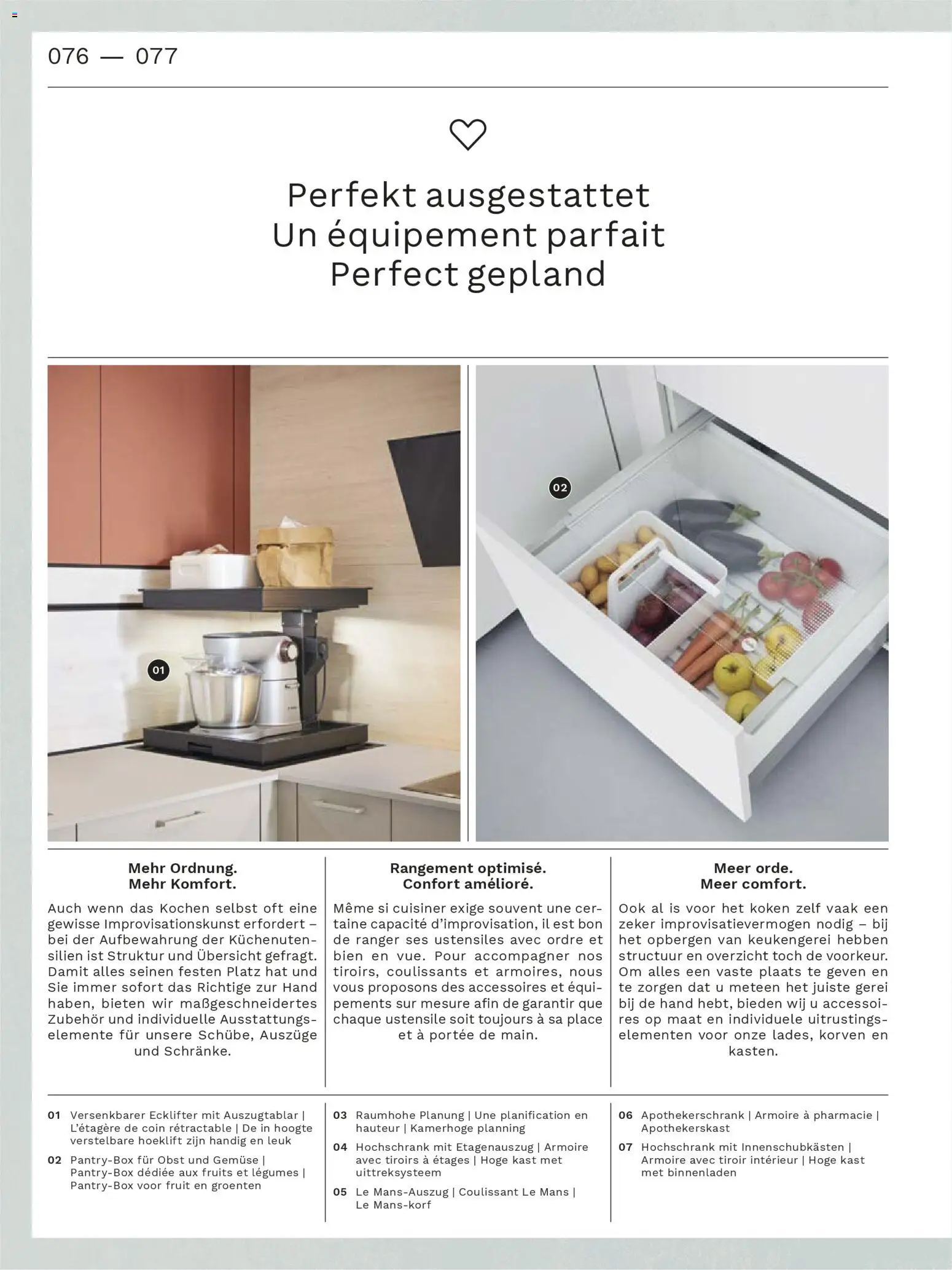 Ostermann Interline Küchenprospekt 2026 – gültig ab 01.01.2026 | Seite: 76 | Produkte: Met, Hochschrank, Gemüse, Obst