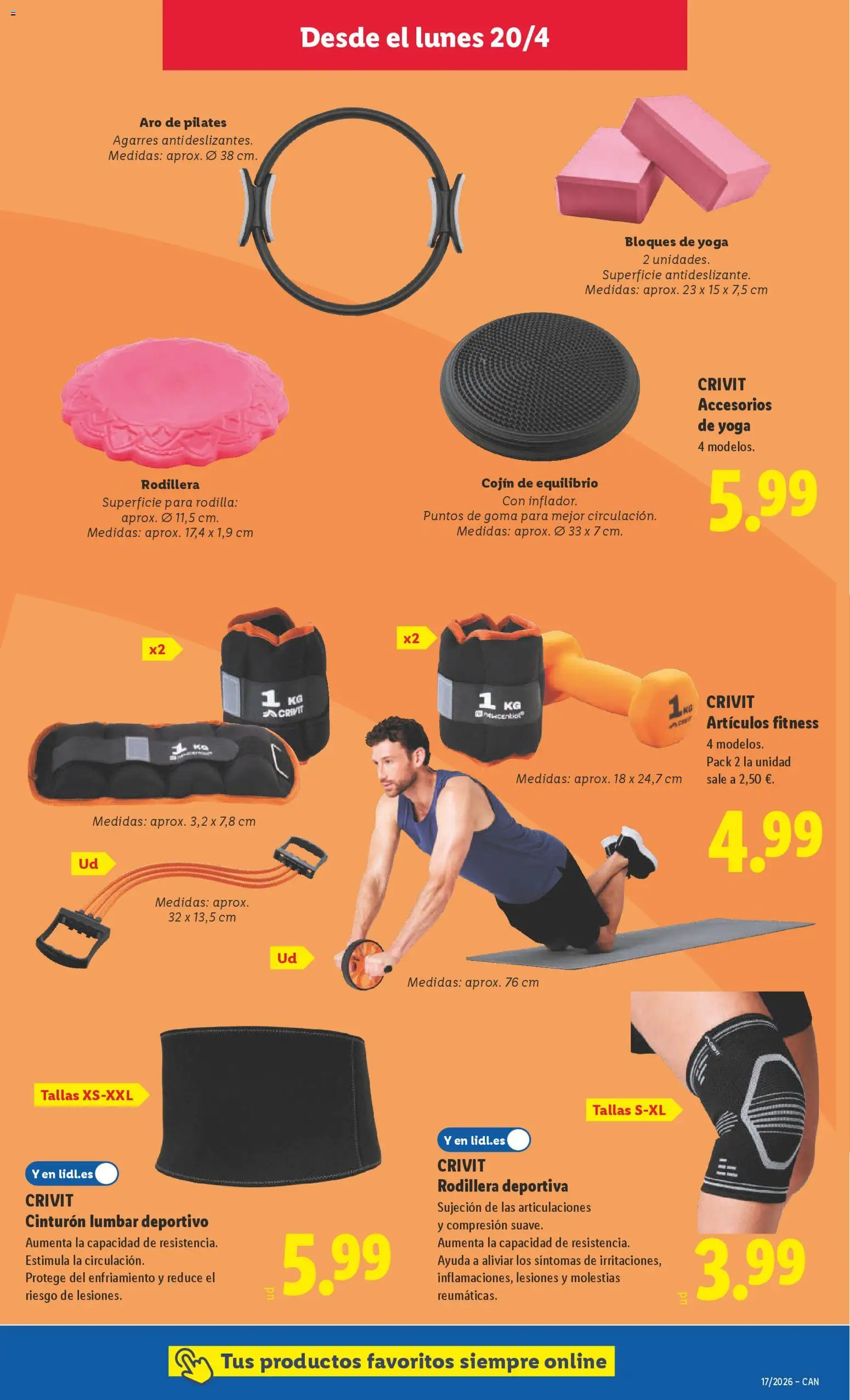 Lidl Canarias │ válido desde el 20.04.2026 | Página: 9 | Productos: Cinturón, Cojín