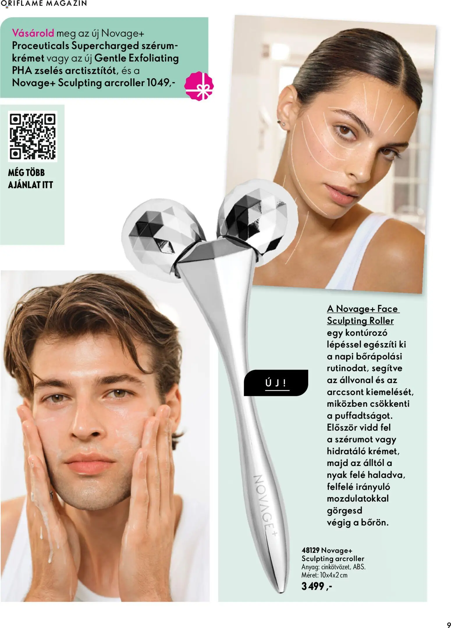 Oriflame akciós ujság - amely érvényes a következő dátumtól: 2026.09.30. | Oldal: 9 | Termékek: Nyak, Roller, Magazin, Szérum