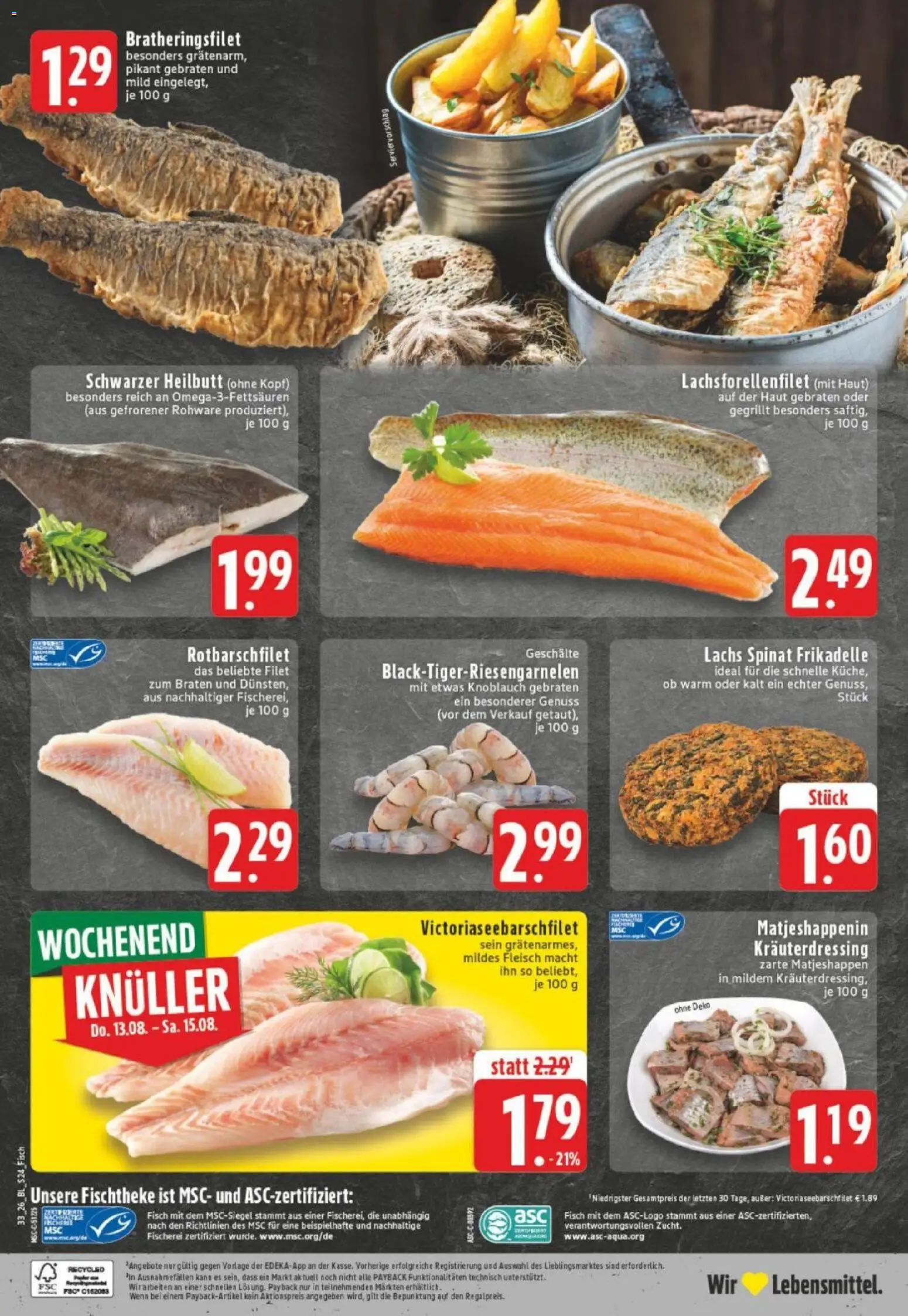 Edeka Prospekt Dortmund – gültig ab 10.08.2026 | Seite: 26 | Produkte: Fisch, Lachs, Knoblauch, Fleisch