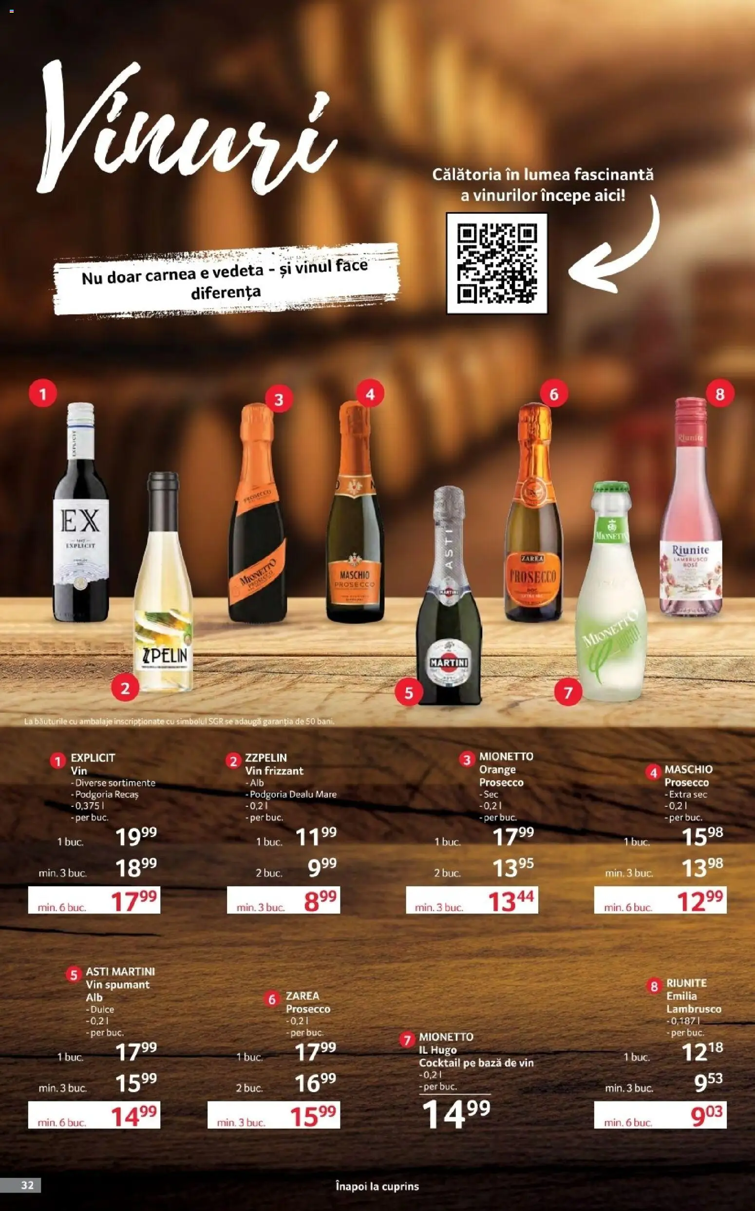 Noul catalog Selgros – valabil de la 17.04.2026 | Pagină: 32 | Produse: Yulaf, Prosecco, Vin, Cocktail