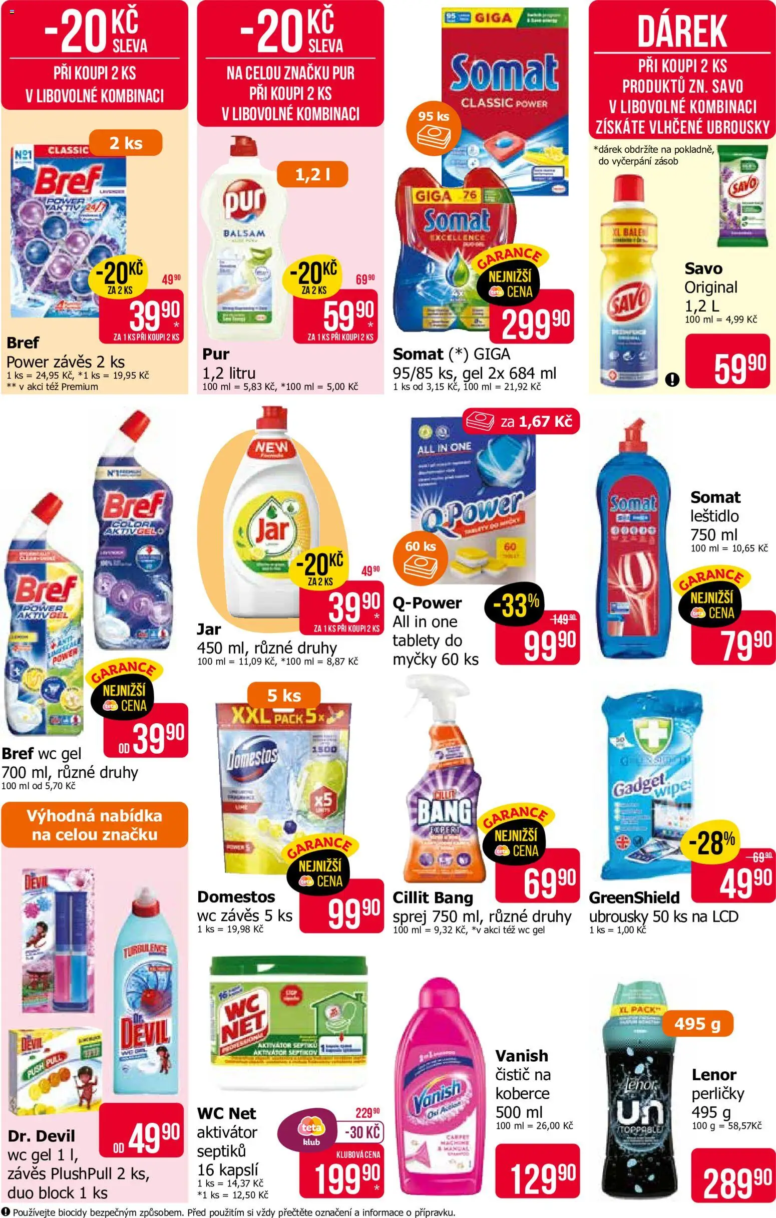 TETA Drogerie leták od 21.05.2026 | Strana: 14 | Produkty: Vlhčené ubrousky, Tablety do myčky, Závěs, Wc