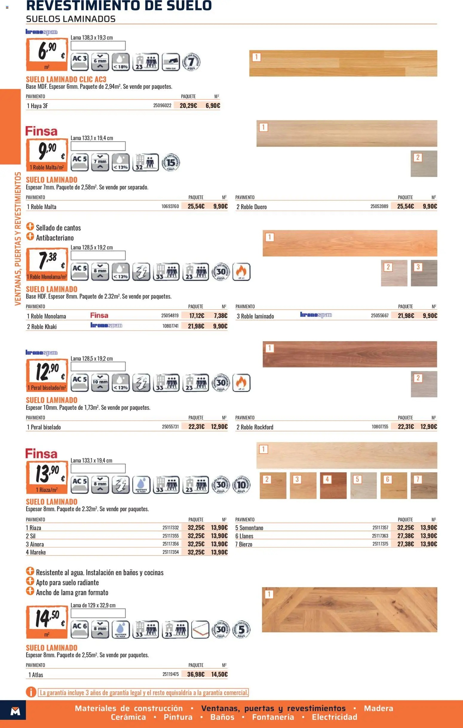 Obramat - Reformas Otono Imprenta Almacenes 25 Lleida 2026 │ válido desde el 09/10/2026 | Página: 28 | Productos: Suelo laminado, Puertas