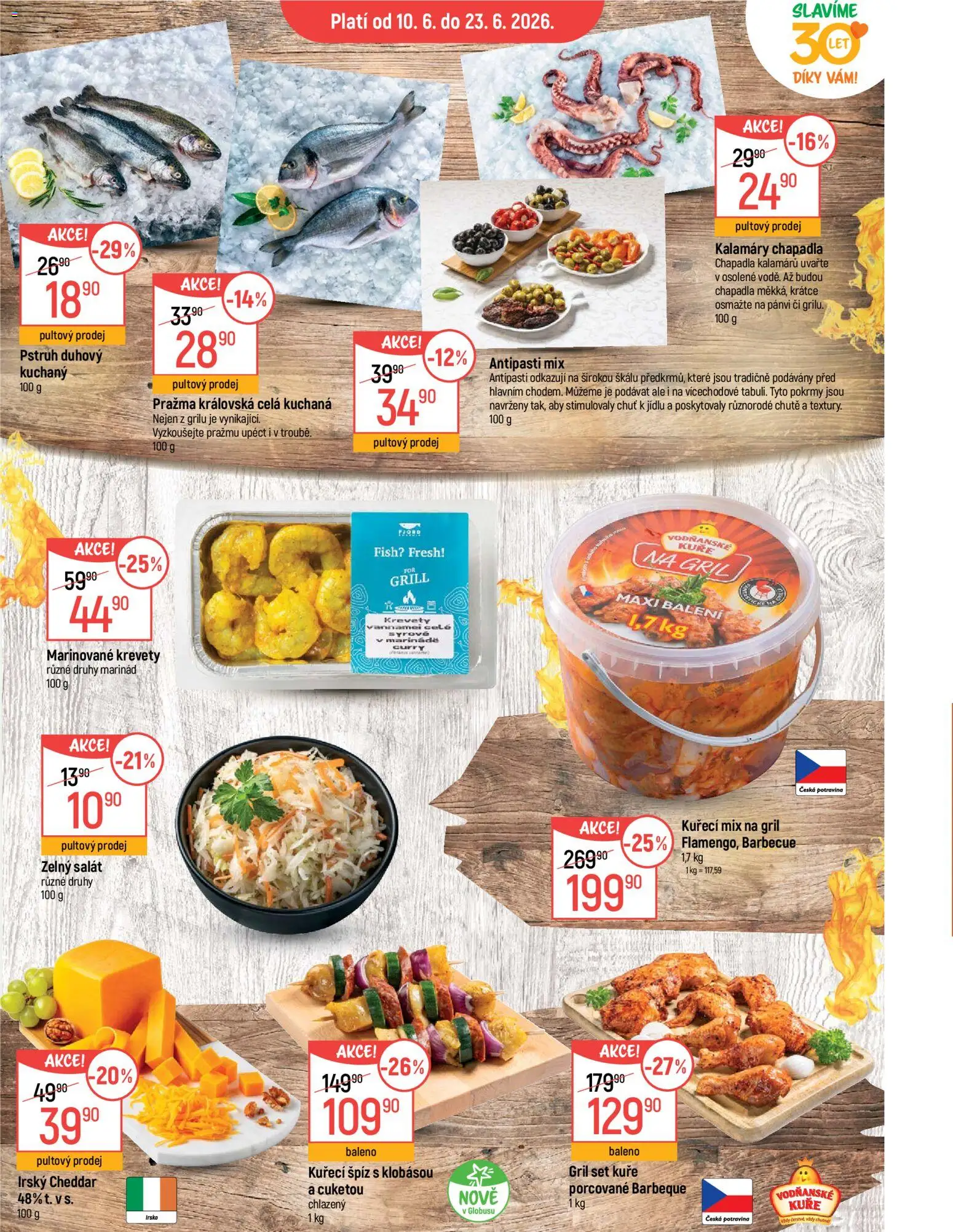 Globus leták - Praha-Štěrboholy od 10.06.2026 | Strana: 17 | Produkty: Špíz, Pražma, Gril, Kuře