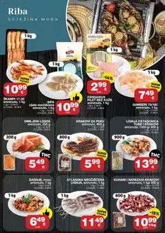 Stanić Diskont Katalog - Pregled kataloga iz trgovine Stanić Diskont, vrijedi od 29.04.2026 | Stranica: 7 | Proizvodi: Dimljeni losos, Sipa, Meso, Riba