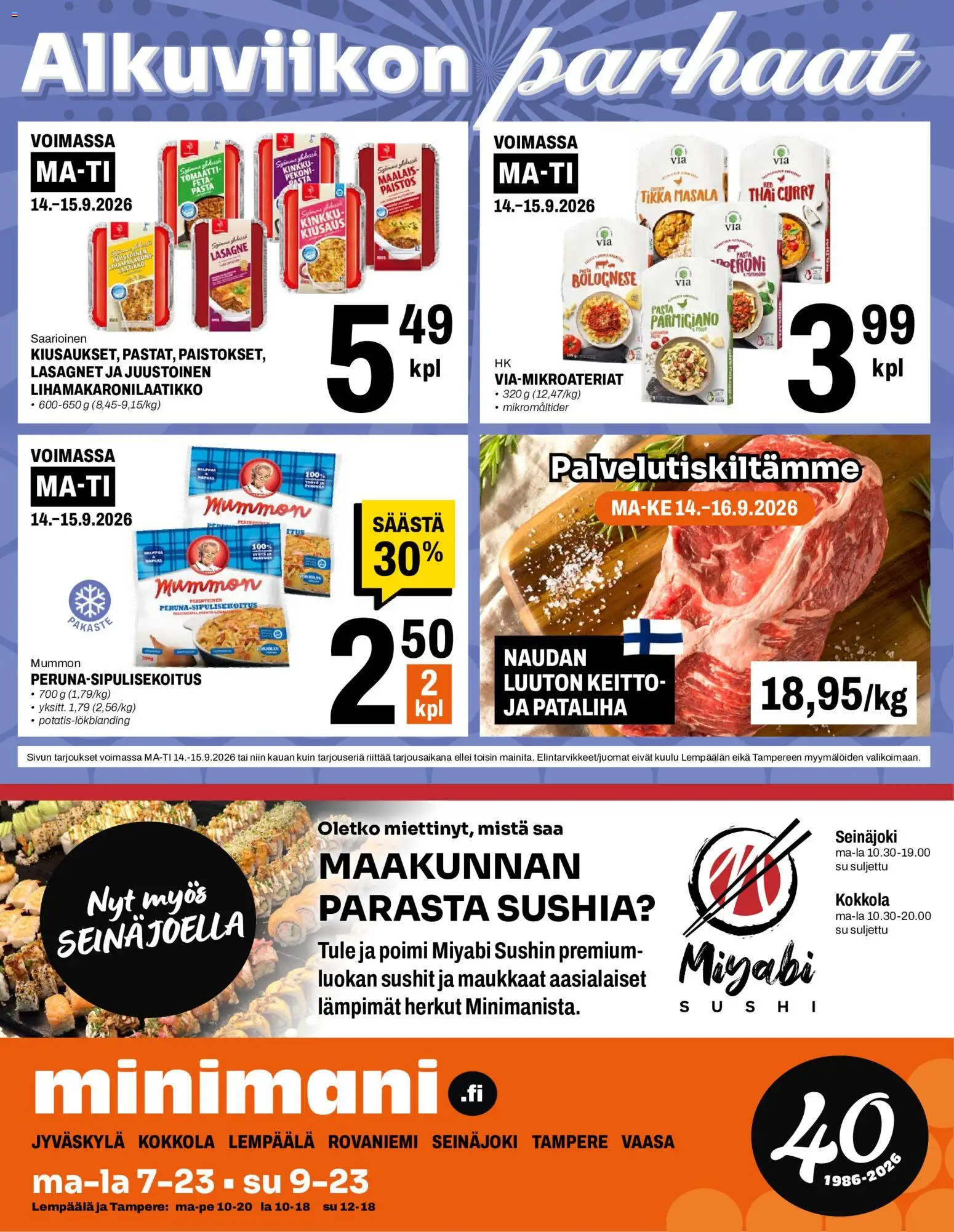Minimani tarjoukset – voimassa 09/09/2026 alkaen | Sivu: 12