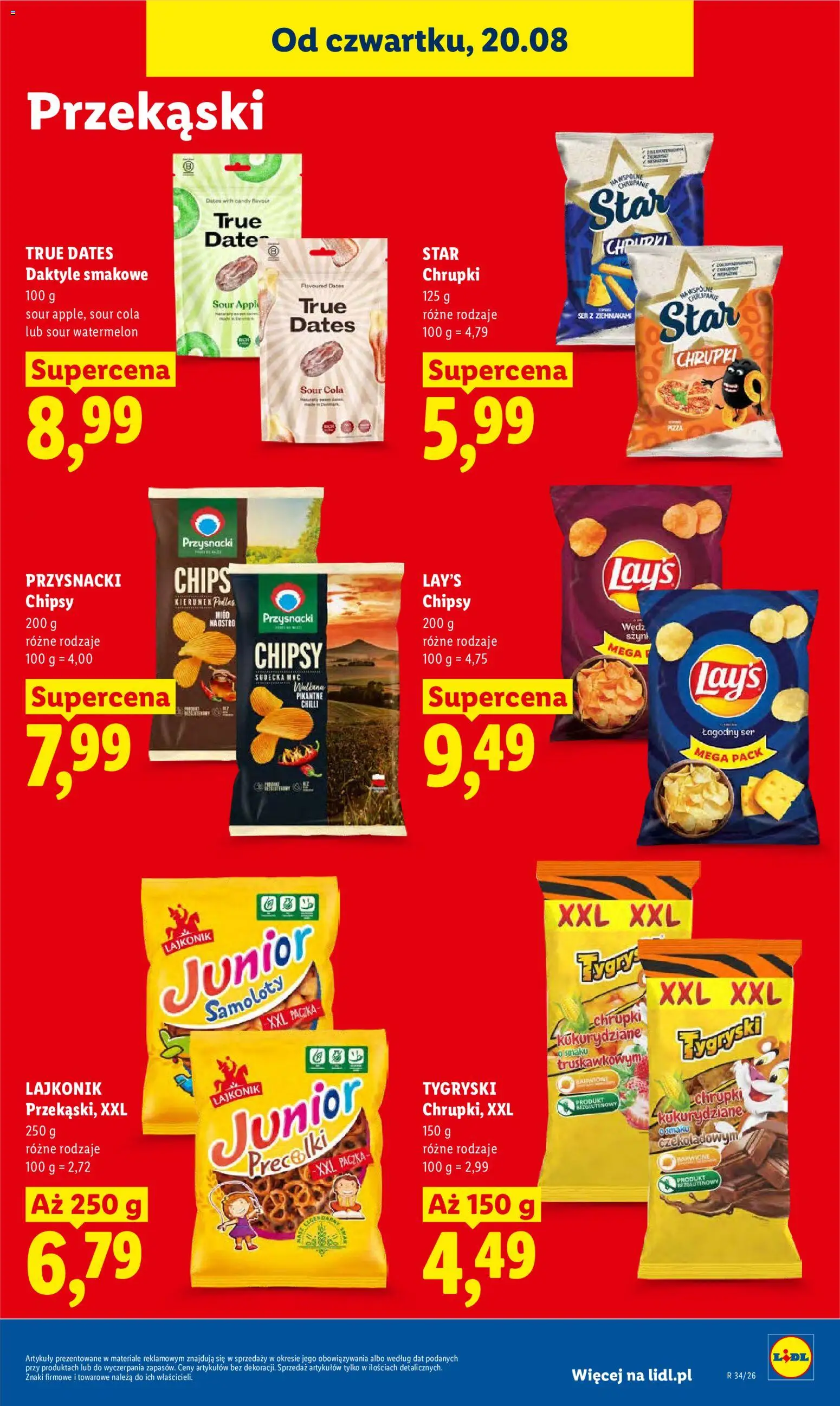 Lidl Polsko leták od 20.08.2026 | Strana: 79 | Produkty: Chilli, Lay's, Chipsy, Cola