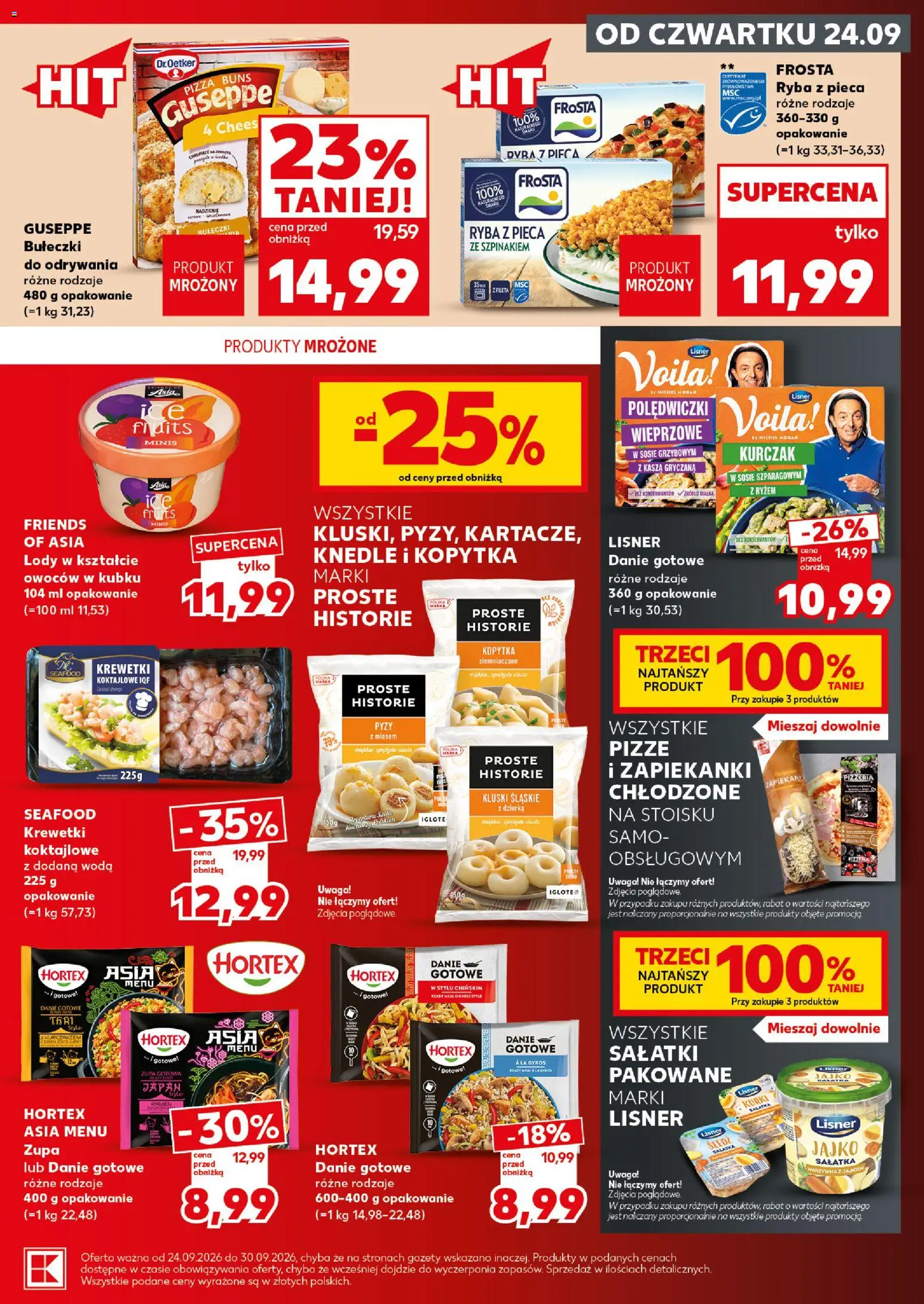 Kaufland Polsko leták - Mocny start od 28.09.2026 | Strana: 21 | Produkty: Pizza, Ryba