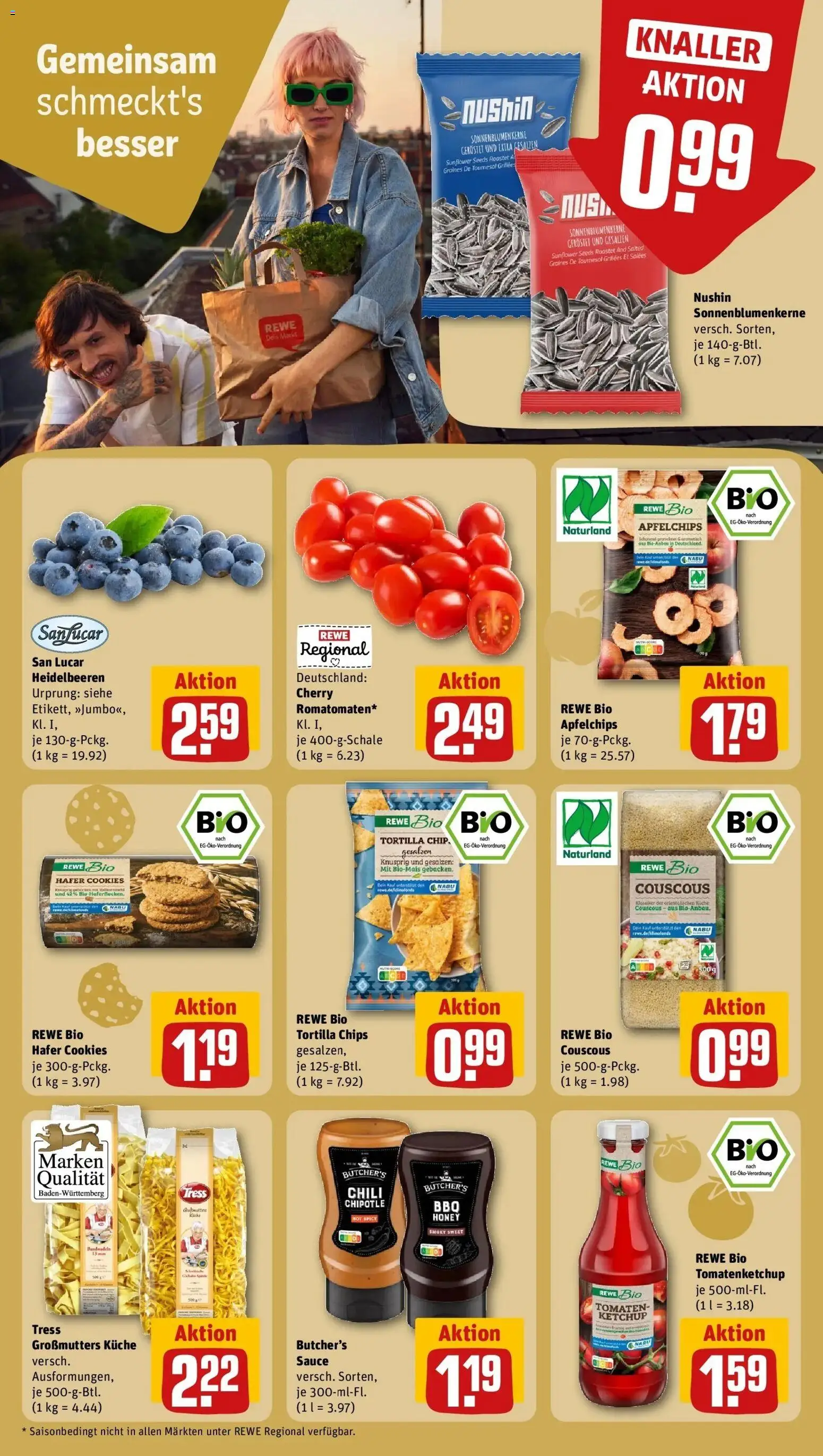 REWE Prospekt ab 14.09.2026 zum Blättern » Angebote | Seite: 18 | Produkte: Küche, Heidelbeeren, Chili, Ketchup