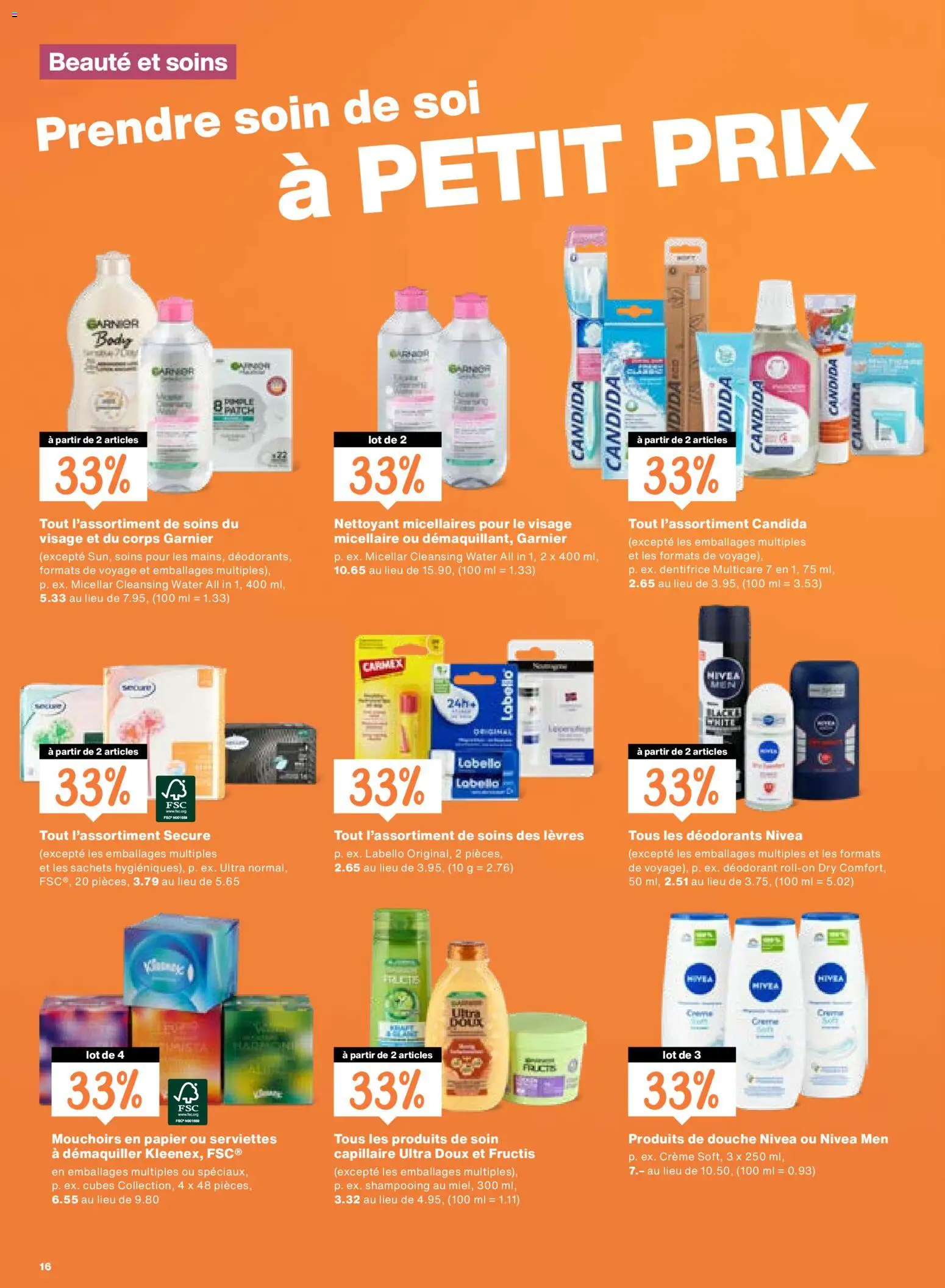 Migros aktionen FR – gültig ab 27.08.2026 | Seite: 16 | Produkte: Deodorant, Creme