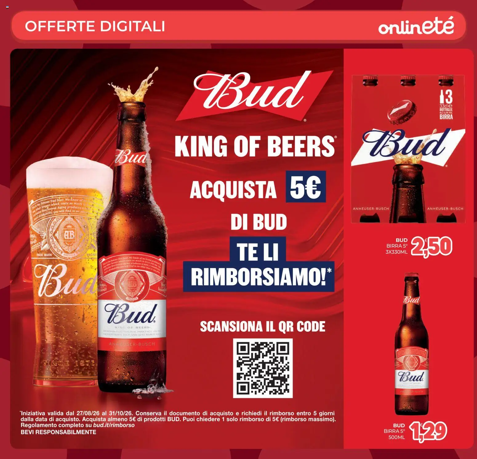 Volantino Eté del 01/09/2026 | Pagina: 33 | Prodotti: Birra, Tè, Data, The