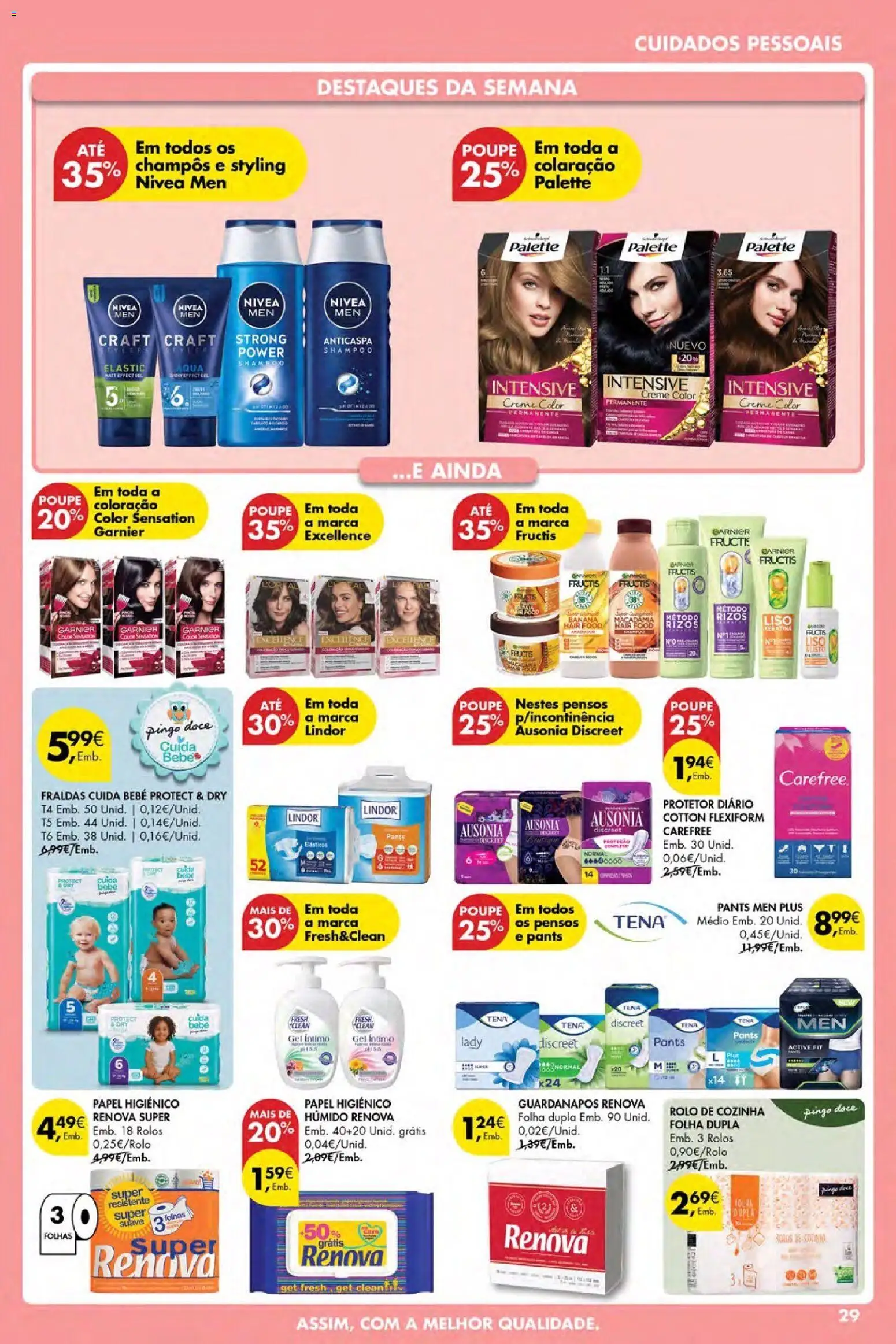 Pingo Doce Poupe Esta Semana Açores │ válido de 30.04.2026 | Página: 29 | Produtos: Papel higiénico, Banana, Fraldas, Guardanapos