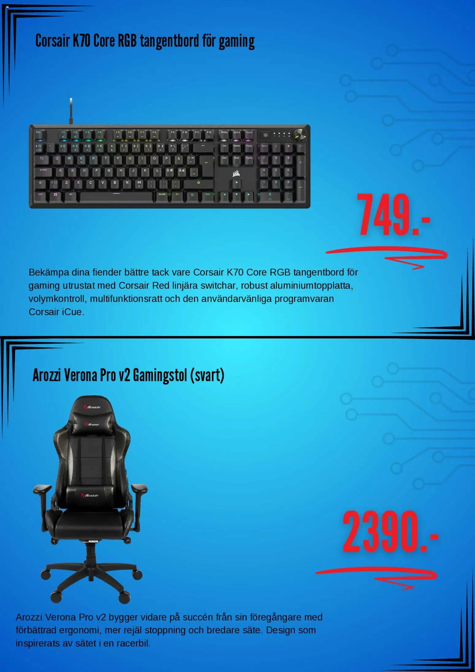 {H1} | Side: 2 | Produkter: Gamingstol