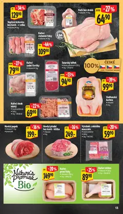 Náhled letáku Kuřecí prsní řízky, Kuřecí prsní řízky • chlazené • 300 g • 1kg = 499,67 Kč od 28.10.2026 | Strana: 21