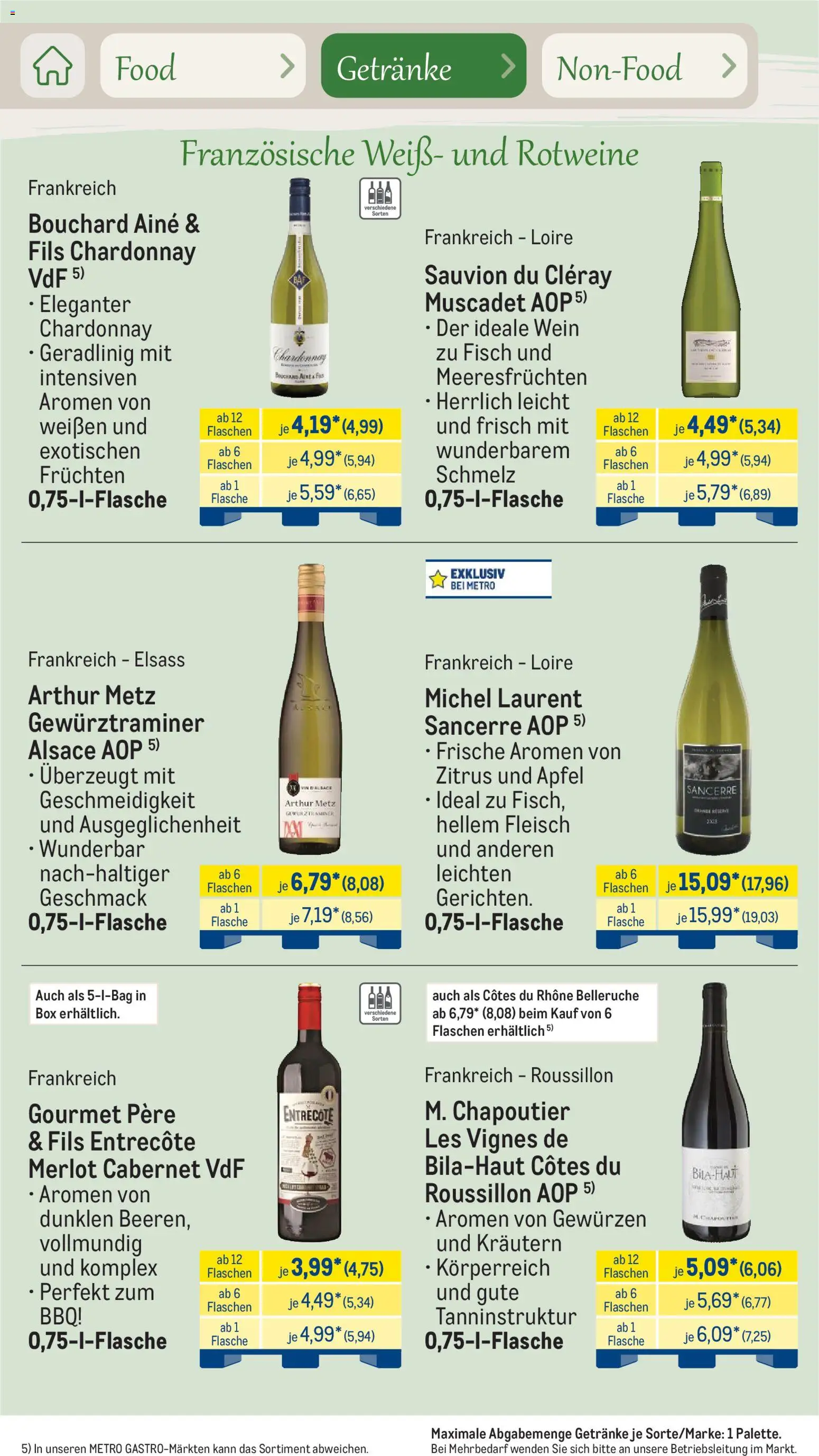 Metro Saisonkatalog Outdoor Dining – gültig ab 01.06.2026 | Seite: 59 | Produkte: Box, Äpfel, Entrecote, Fleisch