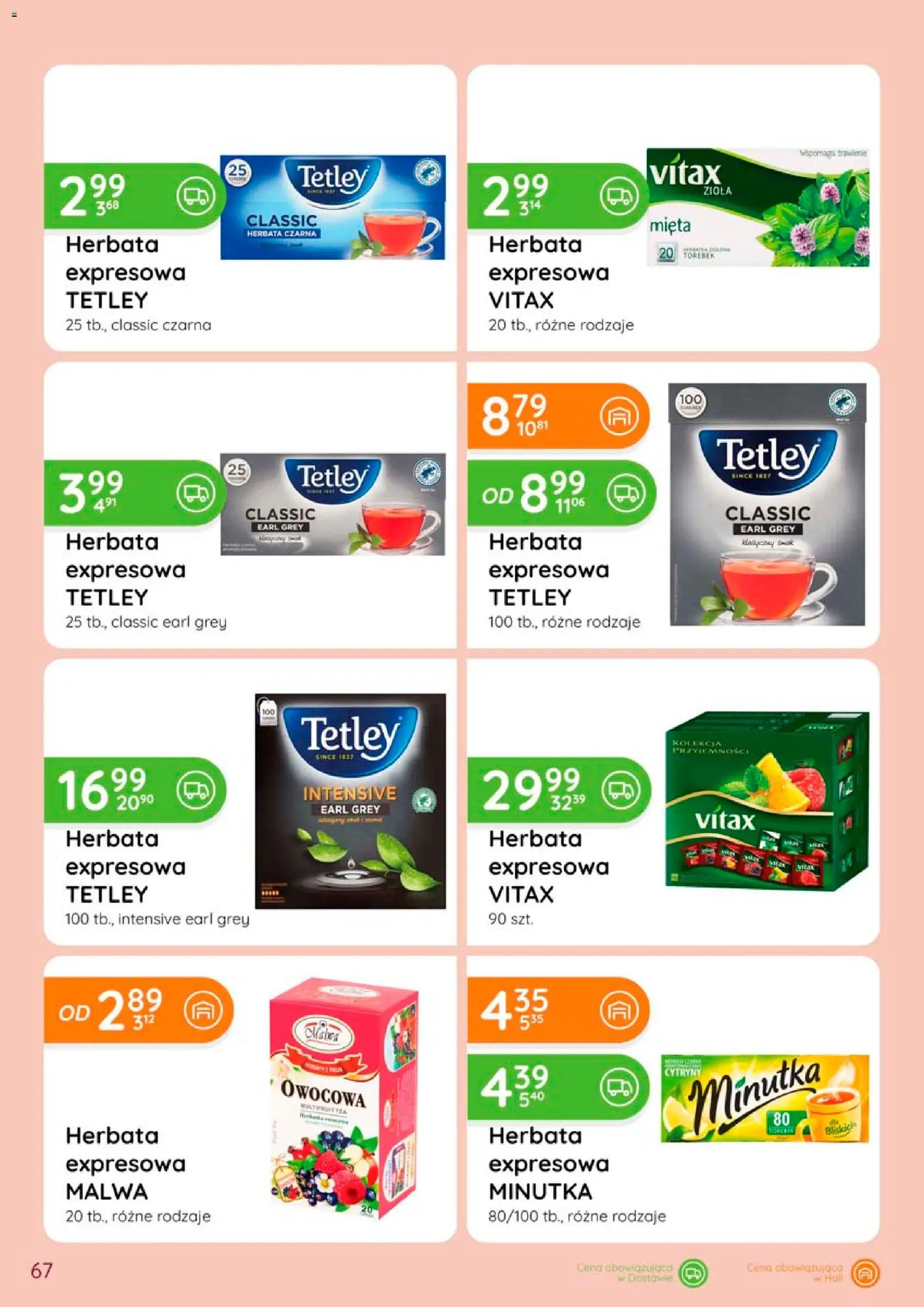 Eurocash gazetka od 28.05.2026 | Strona: 67 | Produkty: Herbata earl grey, Cytryny, Mięta, Herbata