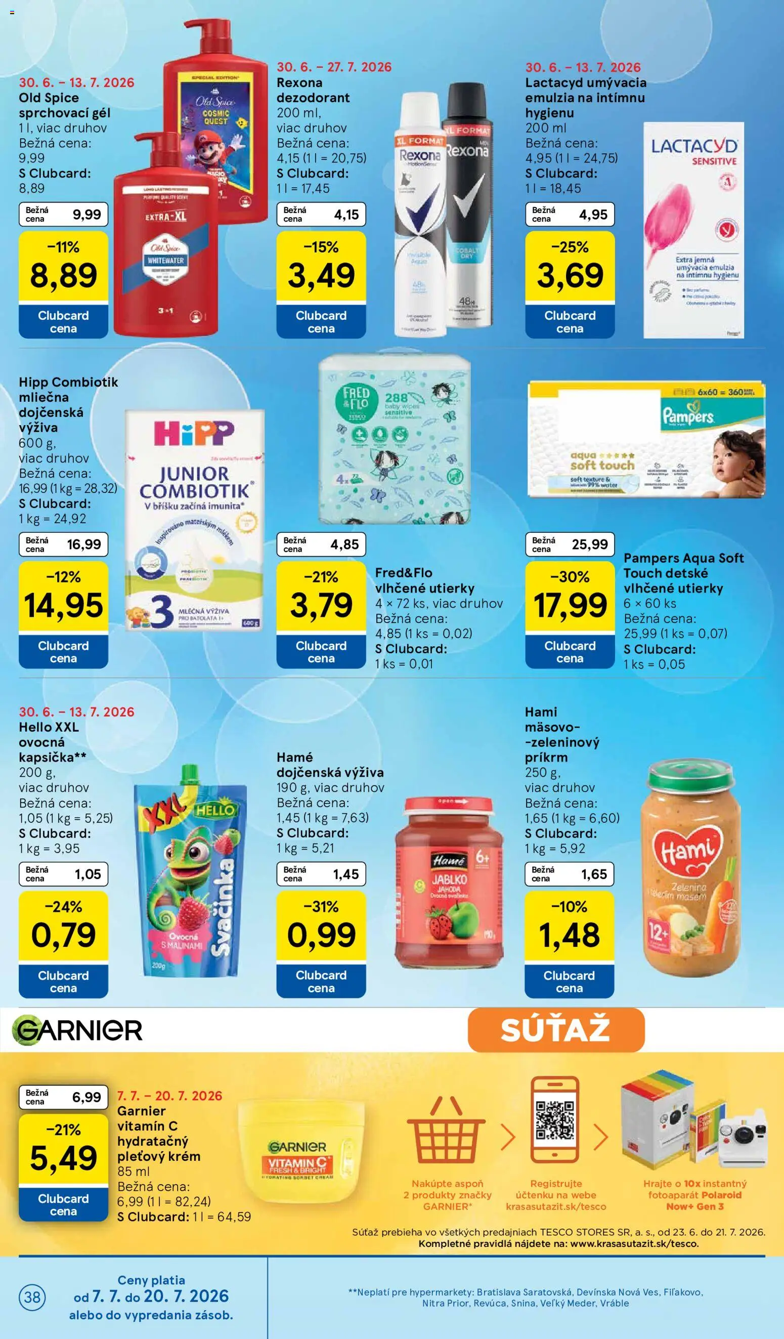 Nové Tesco akcie – leták je platný od 08.07.2026 | Strana: 38