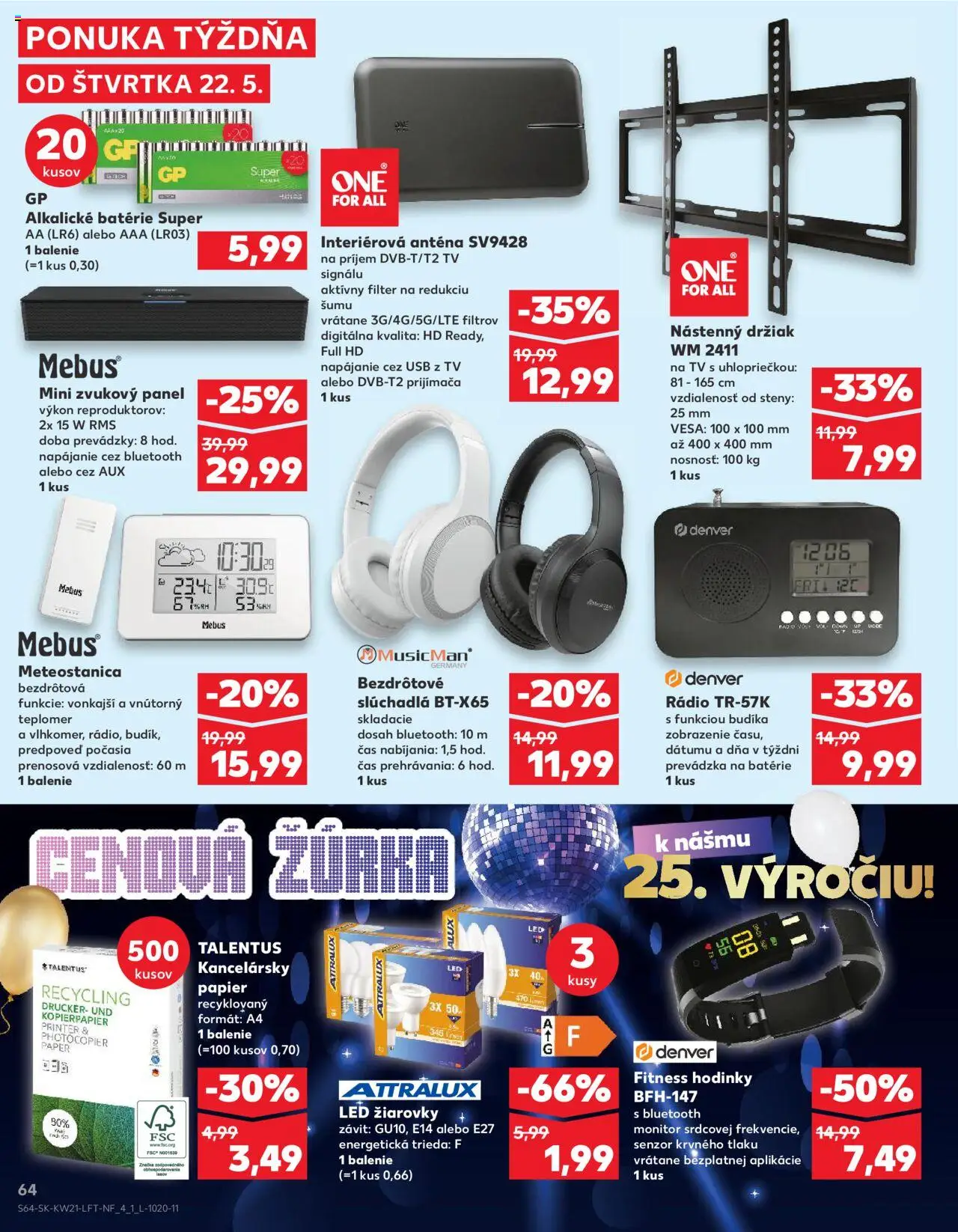 Nové Kaufland akcie – leták je platný od 22.05.2025 | Strana: 64