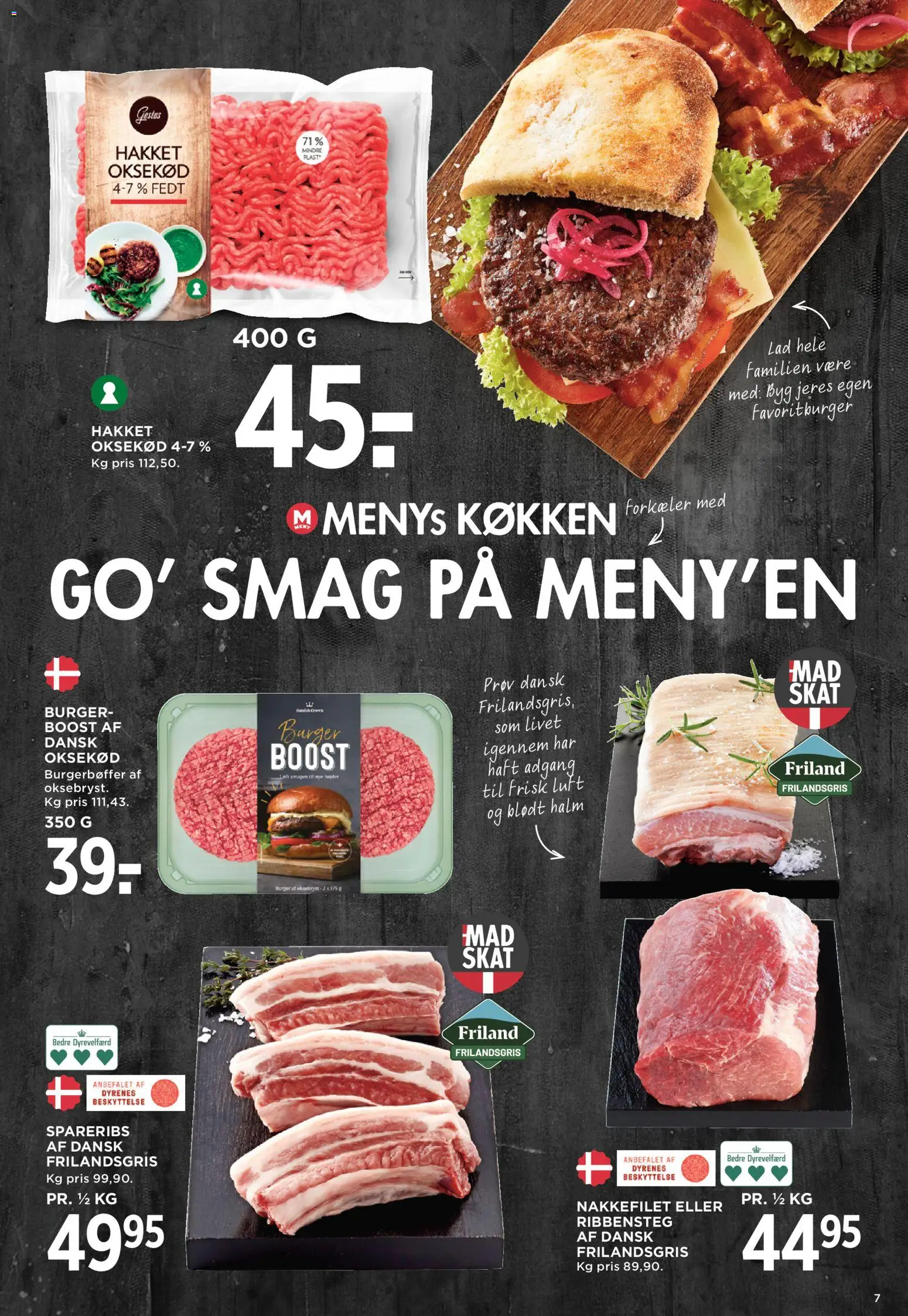 Meny tilbudsavis – gyldig fra 24/07/2026 | Side: 8 | Produkter: Oksekød, Spareribs, Nakkefilet, Søm