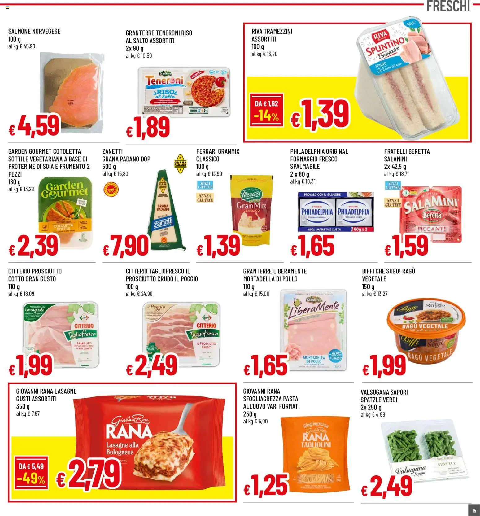 Volantino Galassia del 03/09/2026 | Pagina: 15 | Prodotti: Prosciutto Crudo, Formaggio, Ragú, Mortadella