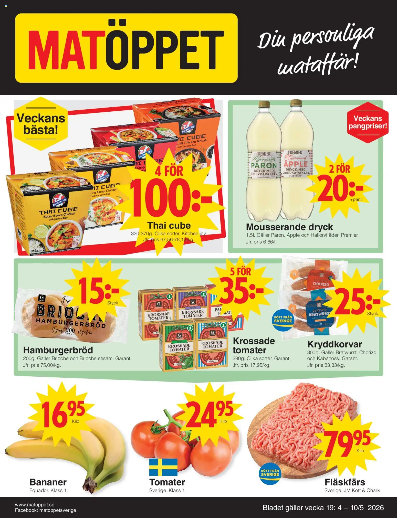 Matöppet reklamblad aktuell från 01.05.2026 | Sida: 1